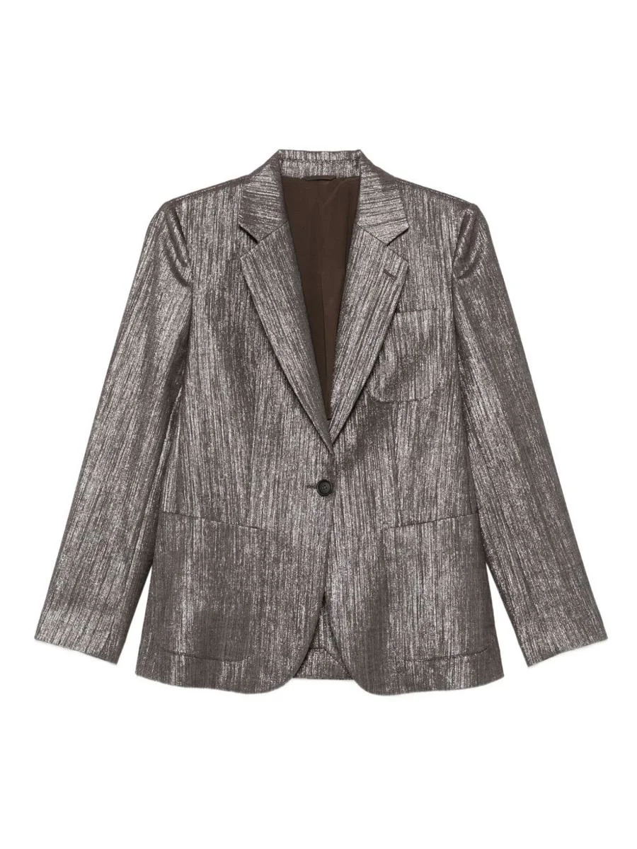 Brunello Cucinelli Wool Blend Blazer Jacket - 1