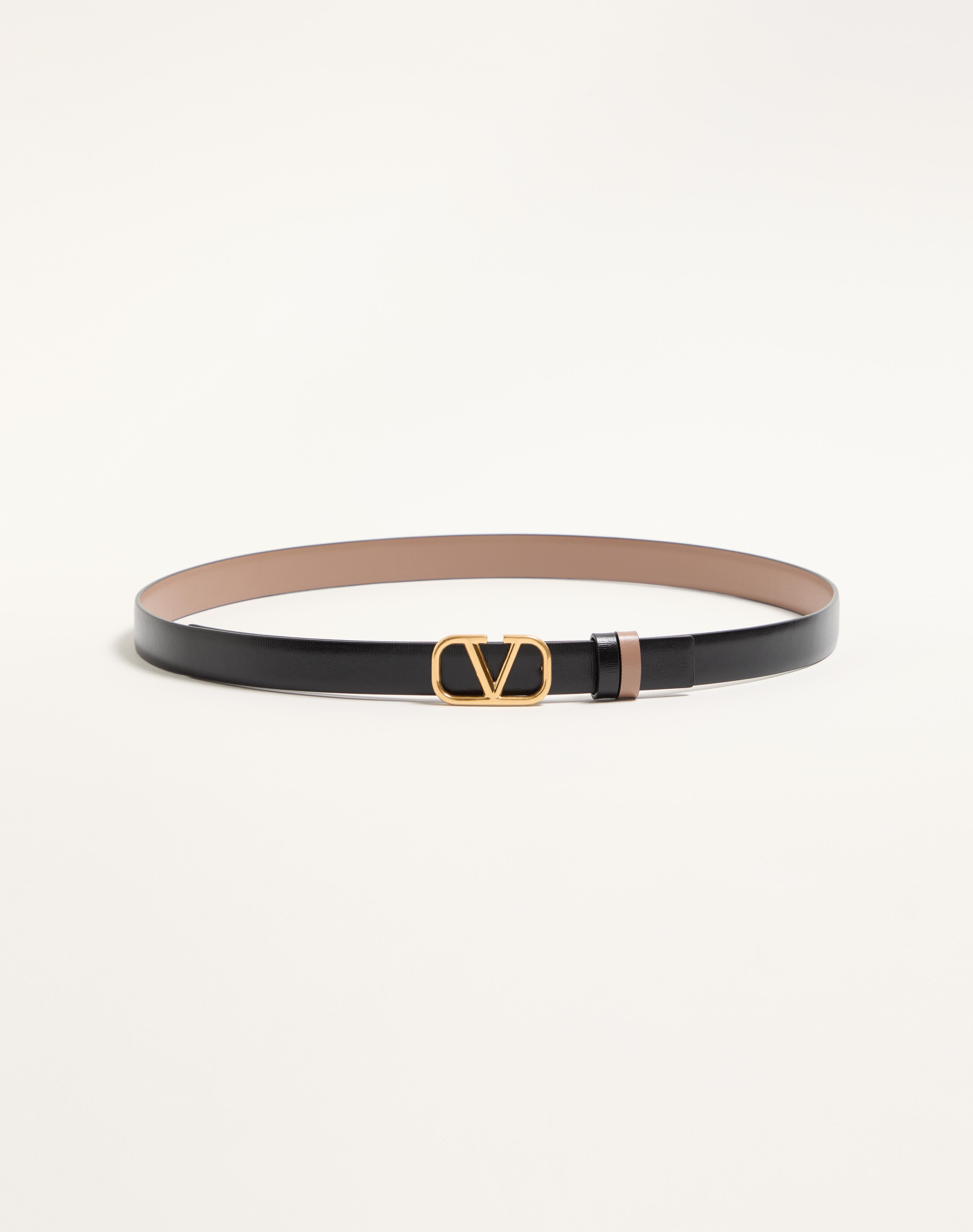 REVERSIBLE VLOGO SIGNATURE BELT IN GLOSSY CALFSKIN 20 MM - 4