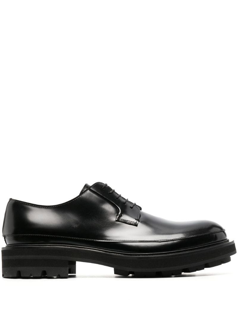 50mm chunky lace-up leather shoes 1