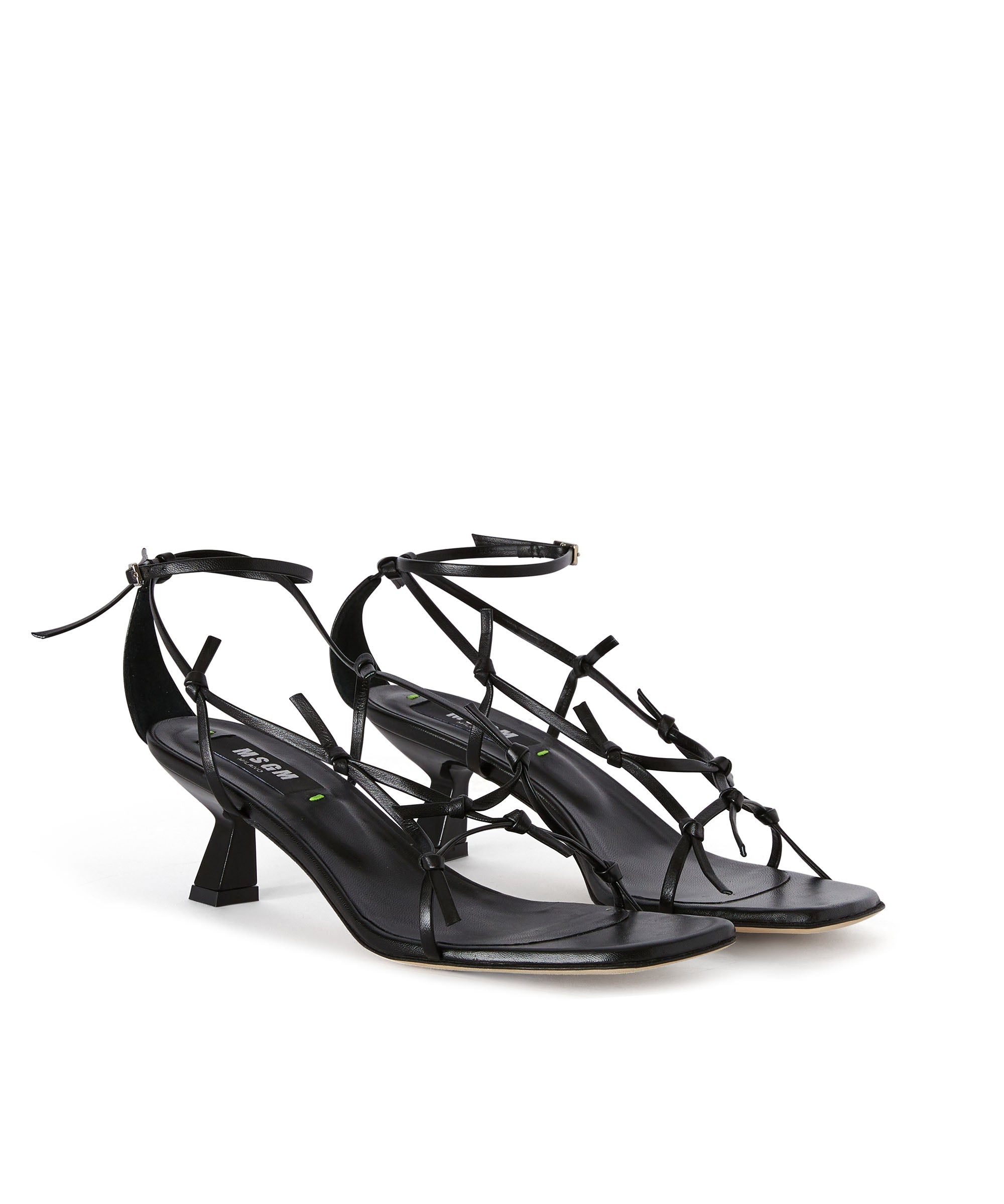 Sandal with leather woven straps - 3
