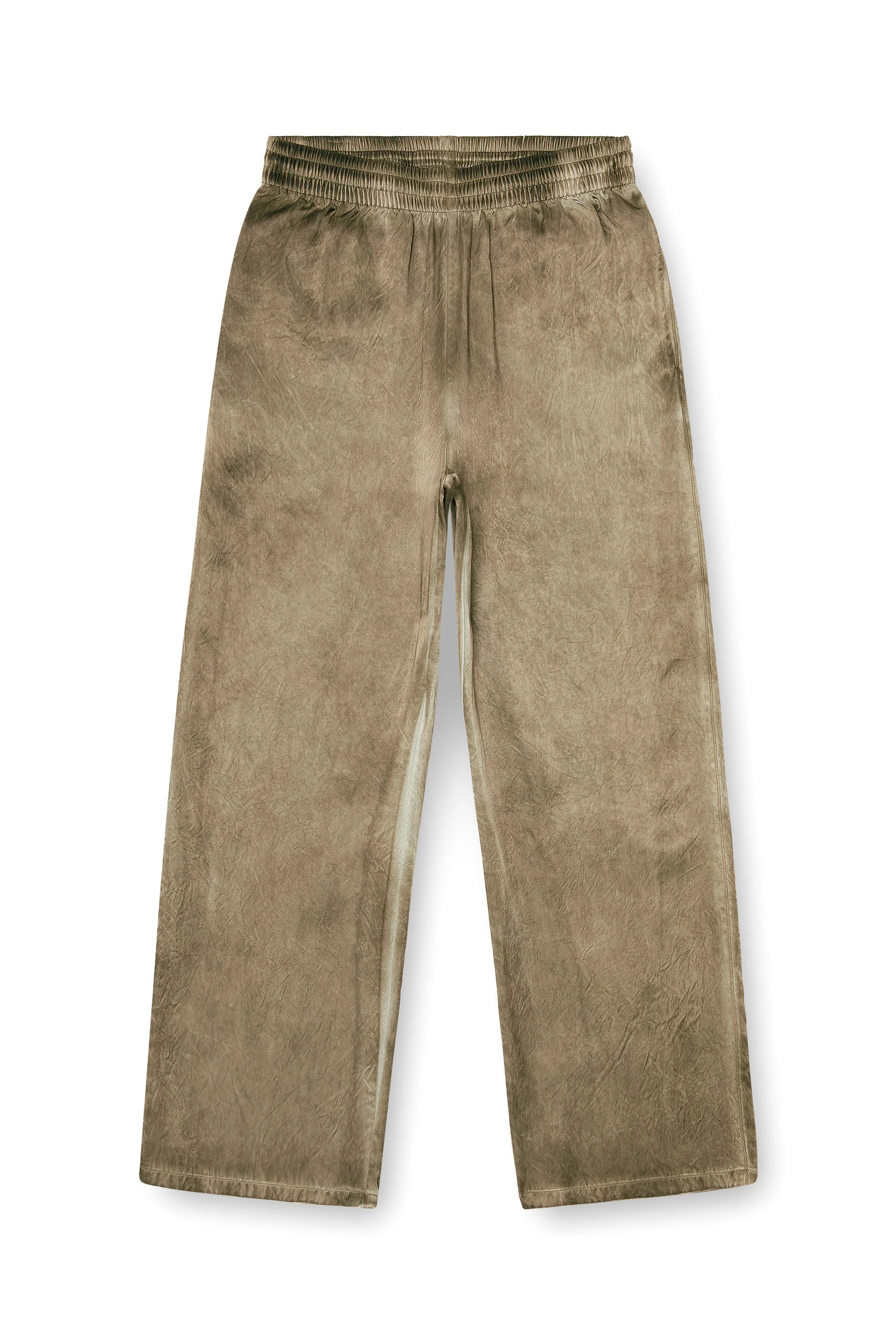PANTS IN WRINKLED SATIN - 1
