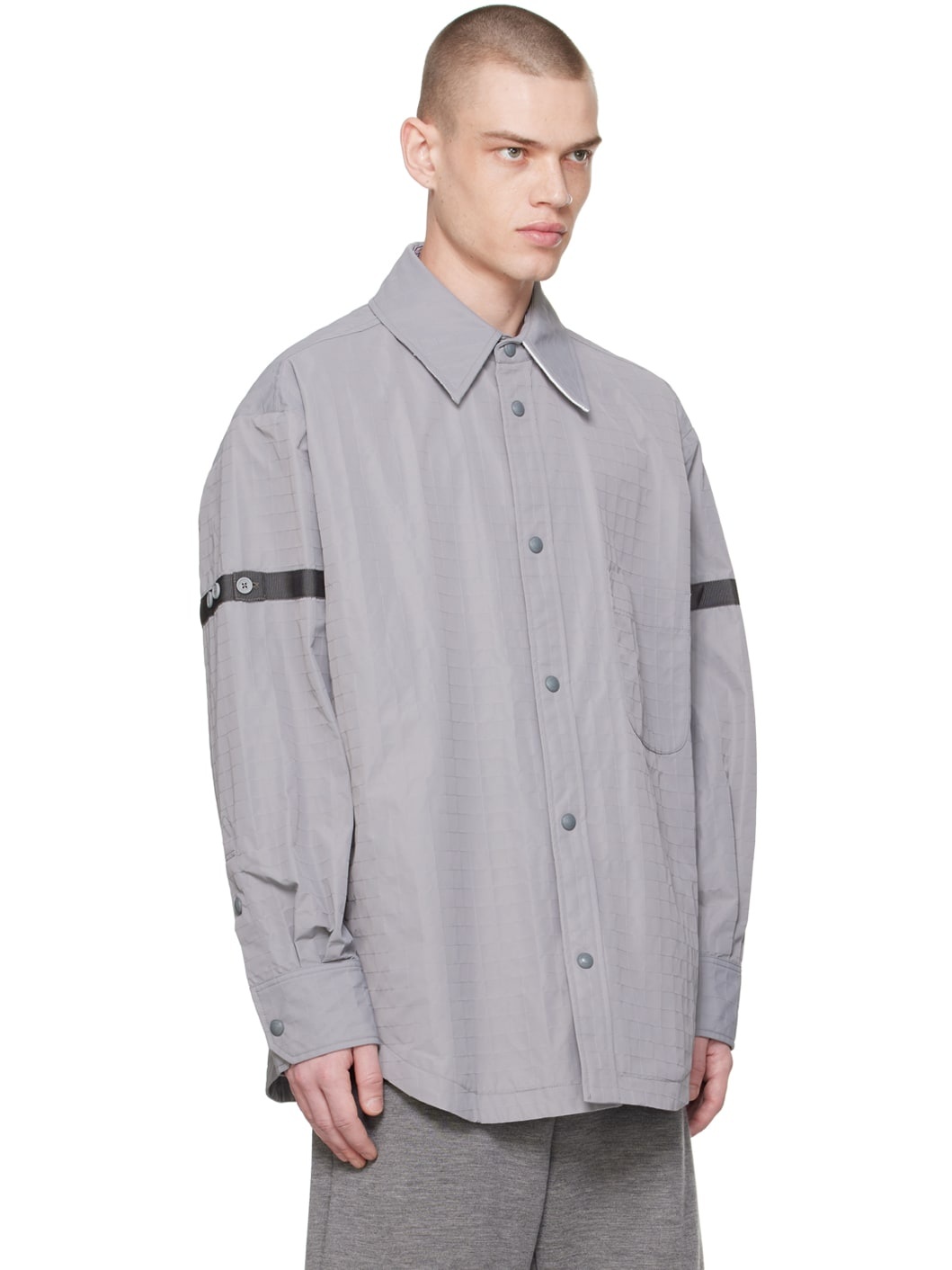 Gray Patch Pocket Jacket - 2