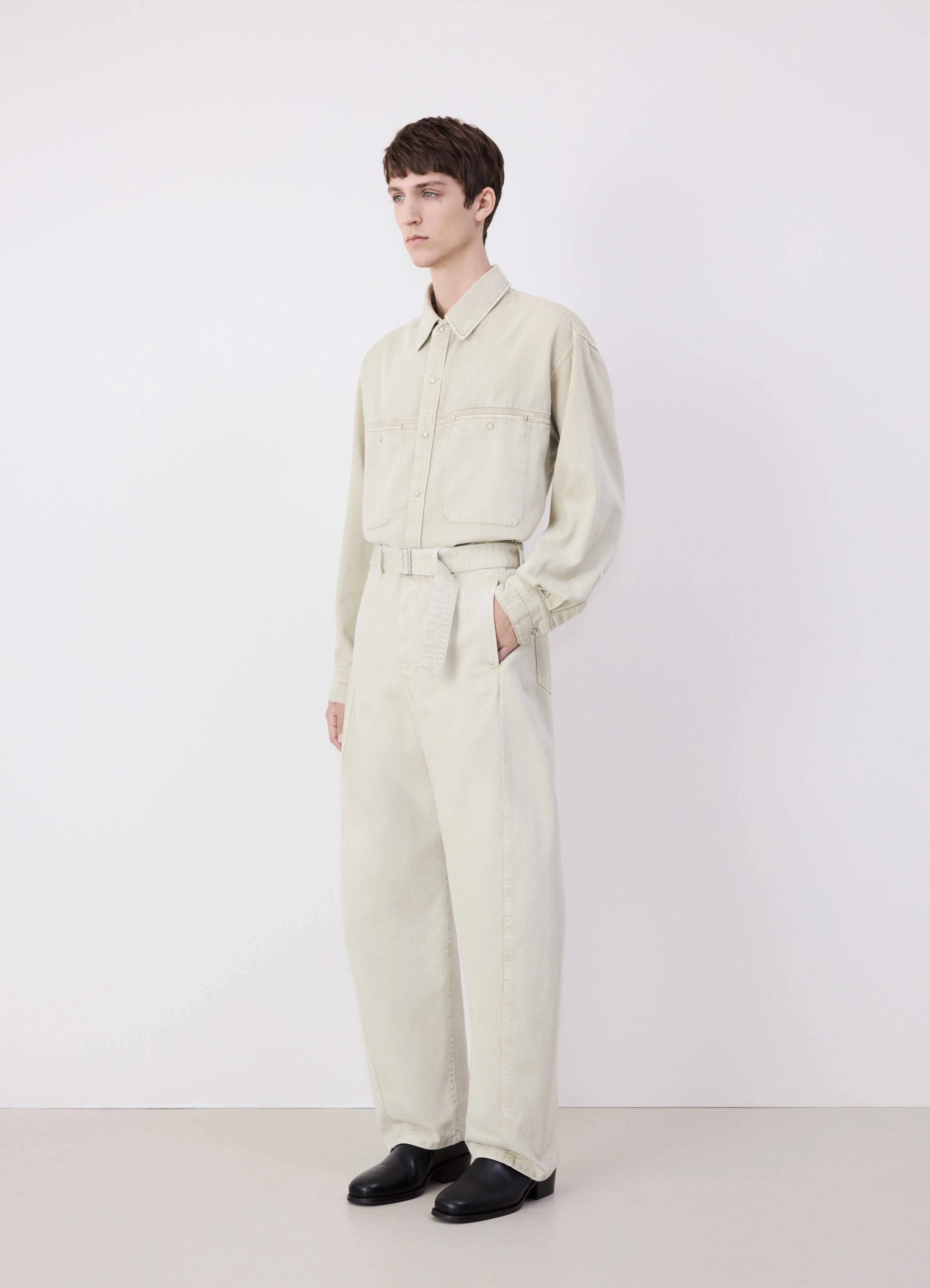 TWISTED BELTED PANTS - 3
