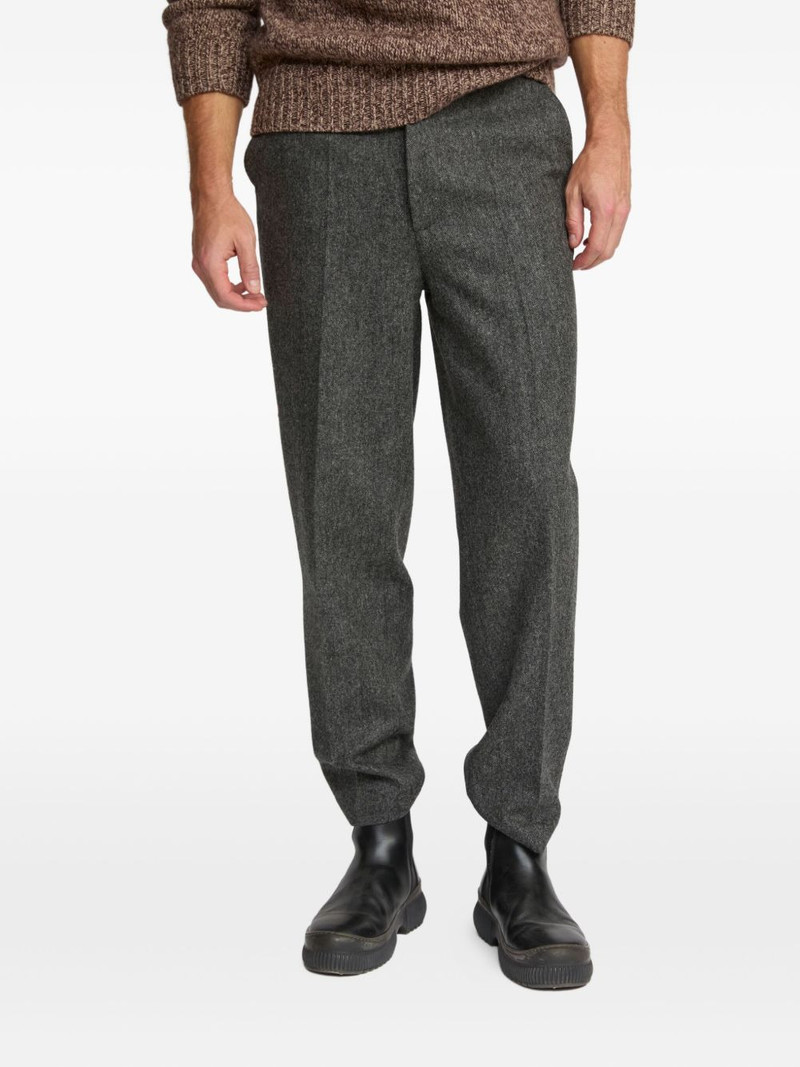 tweed straight-leg trousers 4
