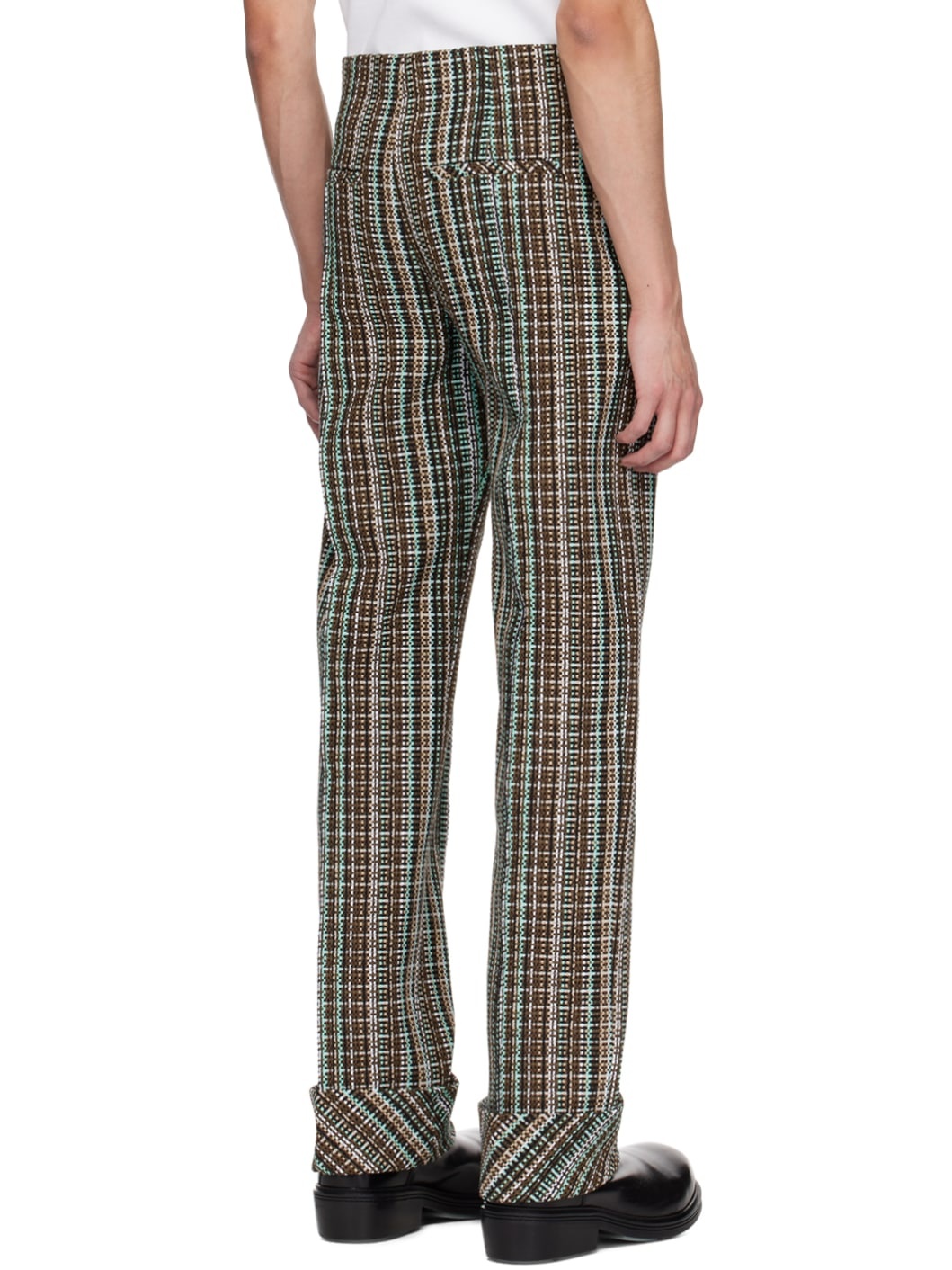 Brown Check Trousers - 3