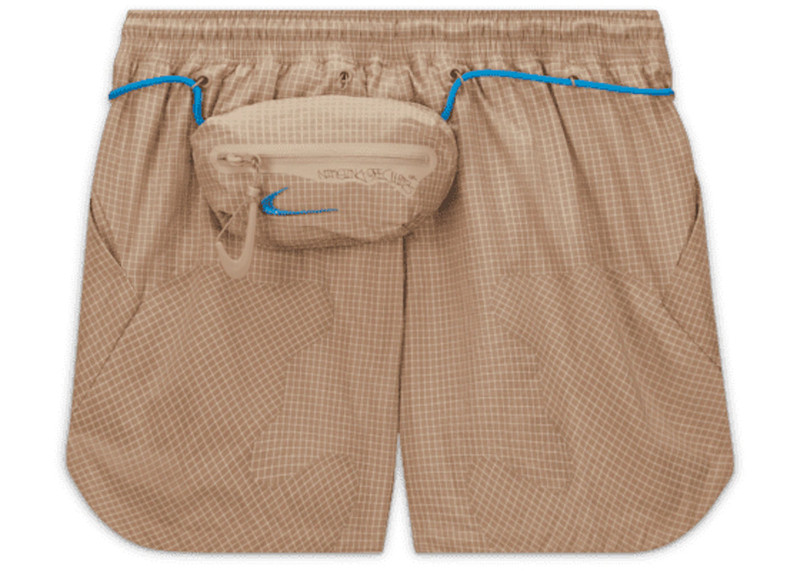 Off-White OFF-WHITE x Nike 002 Woven Shorts Beige outlook