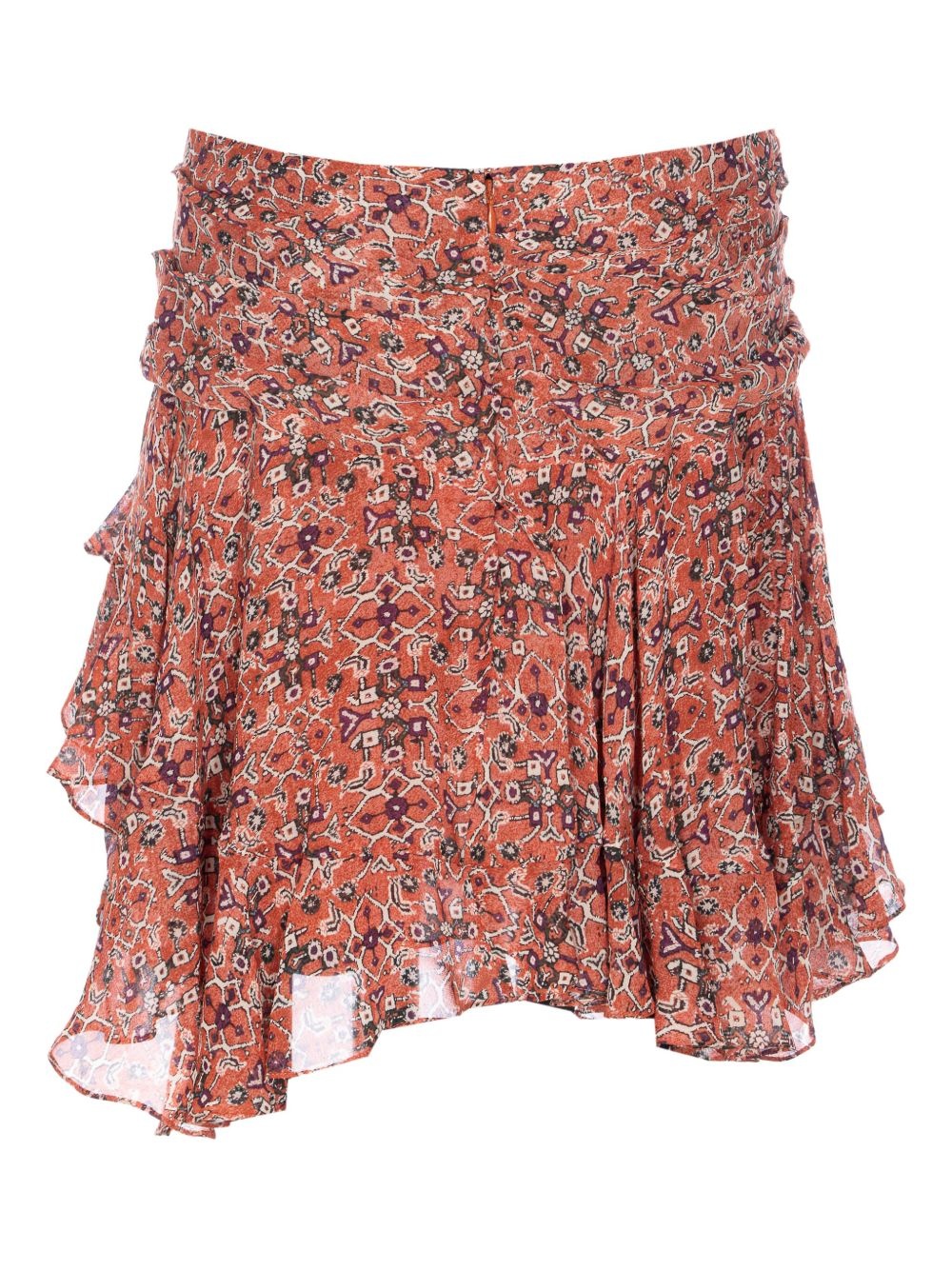 ruffled patterned mini skirt - 2
