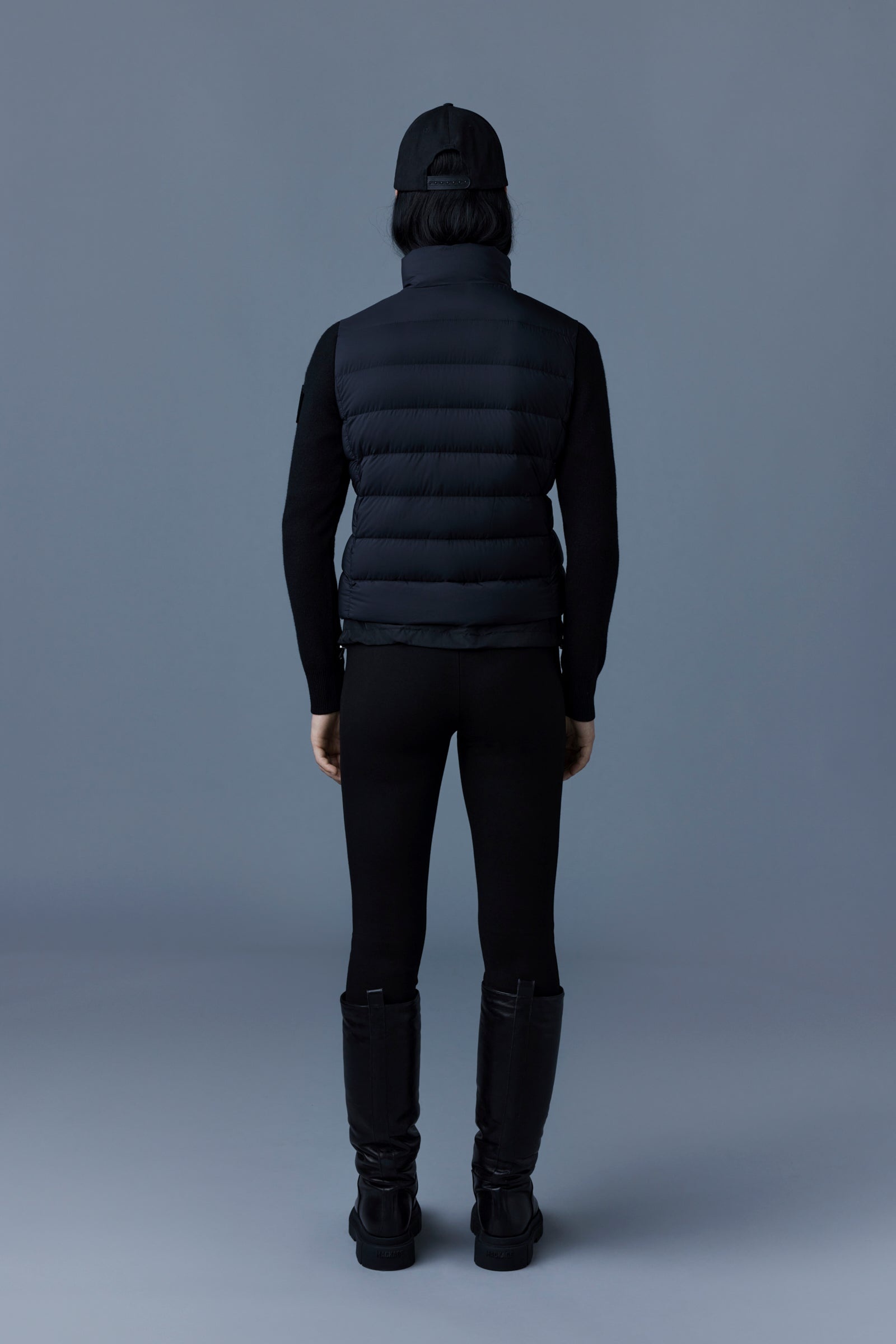 OCEANE Recycled hybrid jacket with rib knit sleeves - 4