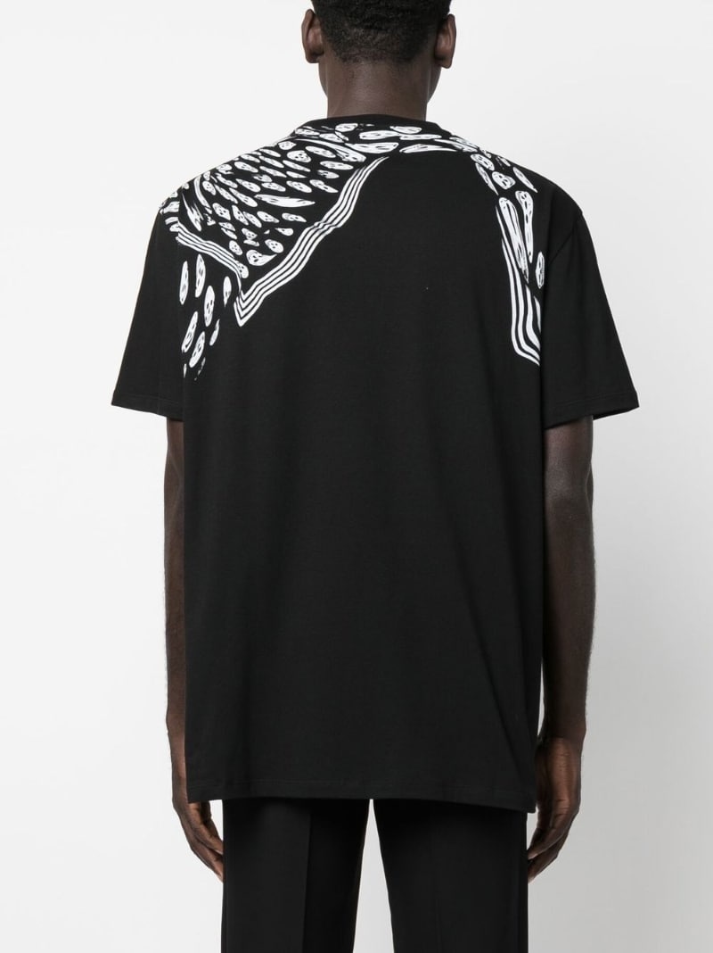skull-print cotton T-shirt - 4