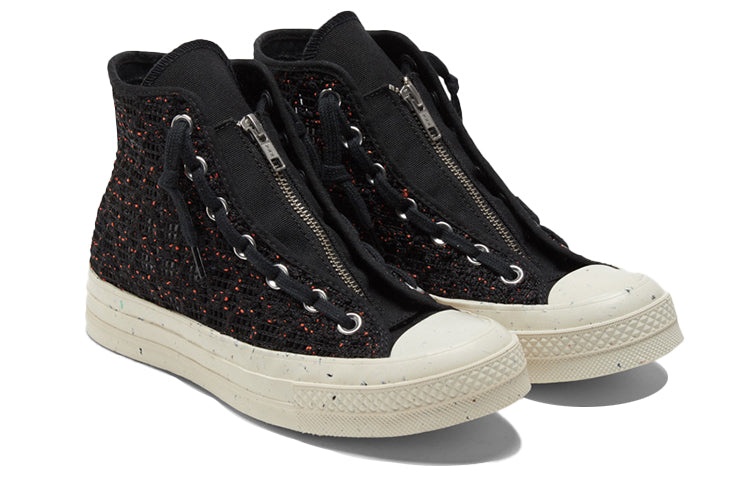 (WMNS) Converse Chuck 70 High 'Speckled Black Crochet' 570784C - 3