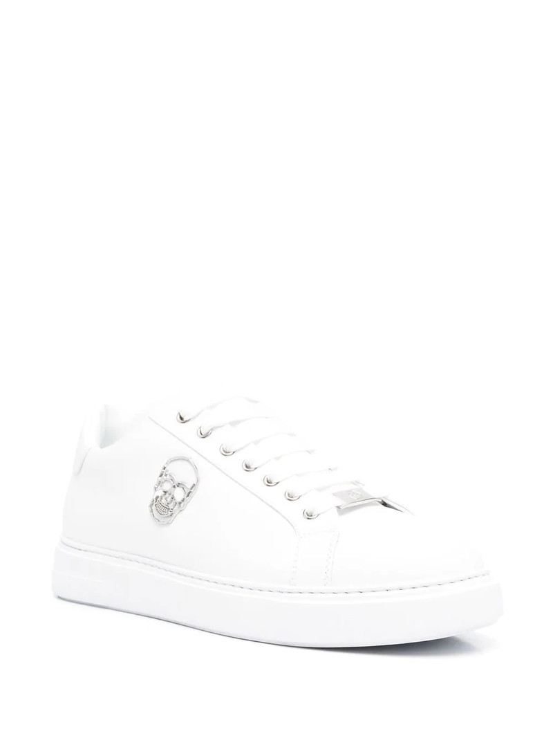 PHILIPP PLEIN Skull-plaque low-top sneakers outlook