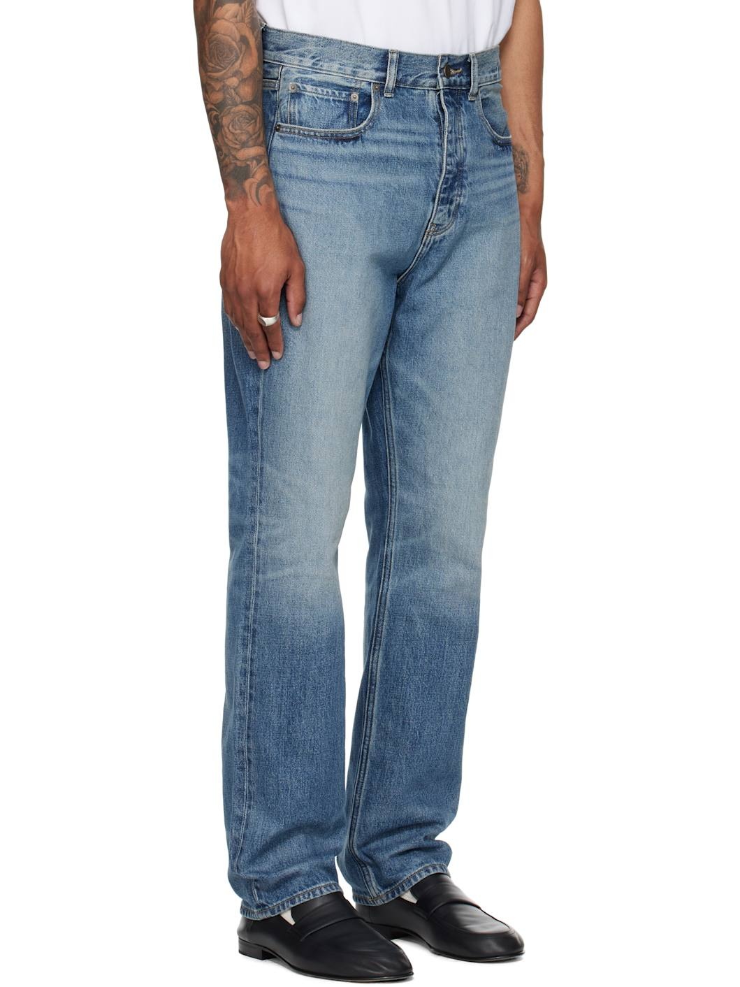 Blue 5-Pocket Jeans - 2