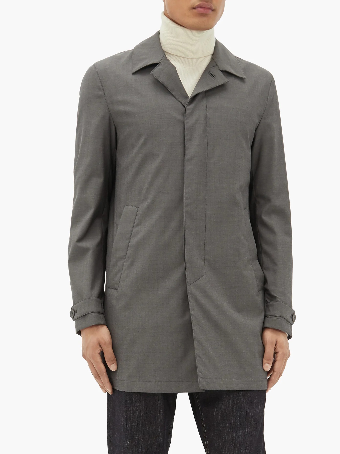 Wool-twill overcoat - 6