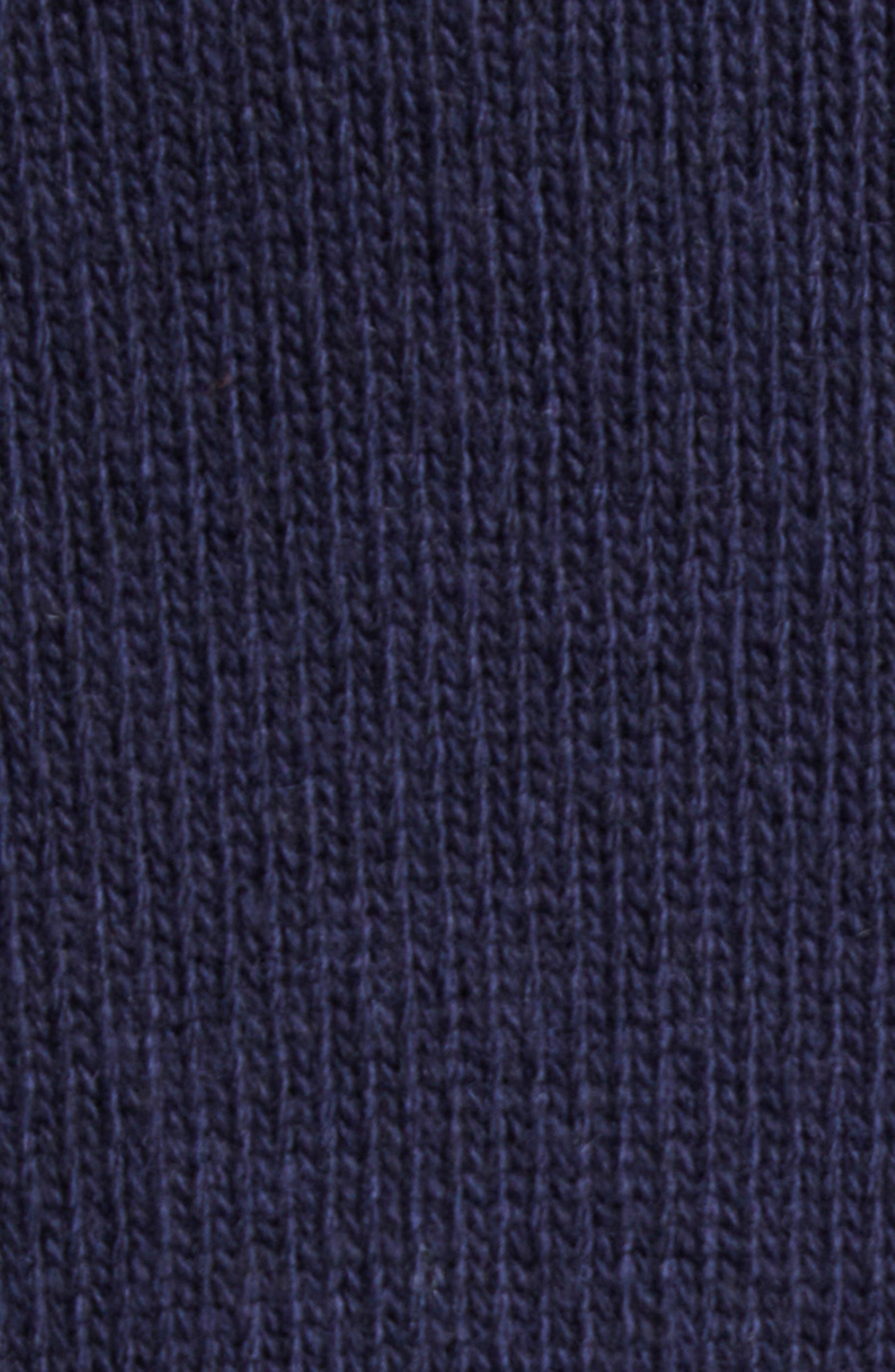 Victoria Beckham V-Neck Yoke Detail Merino Wool & Cashmere Sweater in Navy at Nordstrom - 7