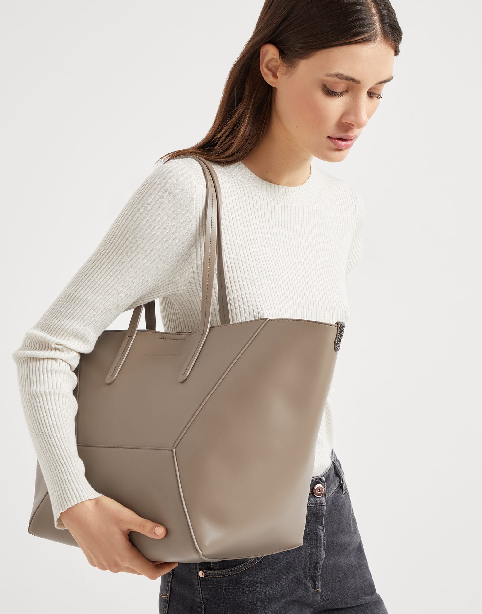 BC Duo bag in calfskin with monili - 4