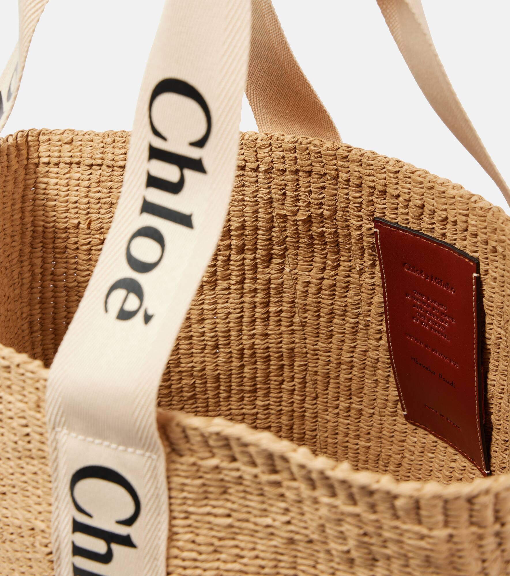 x Mifuko Woody Large raffia tote - 3