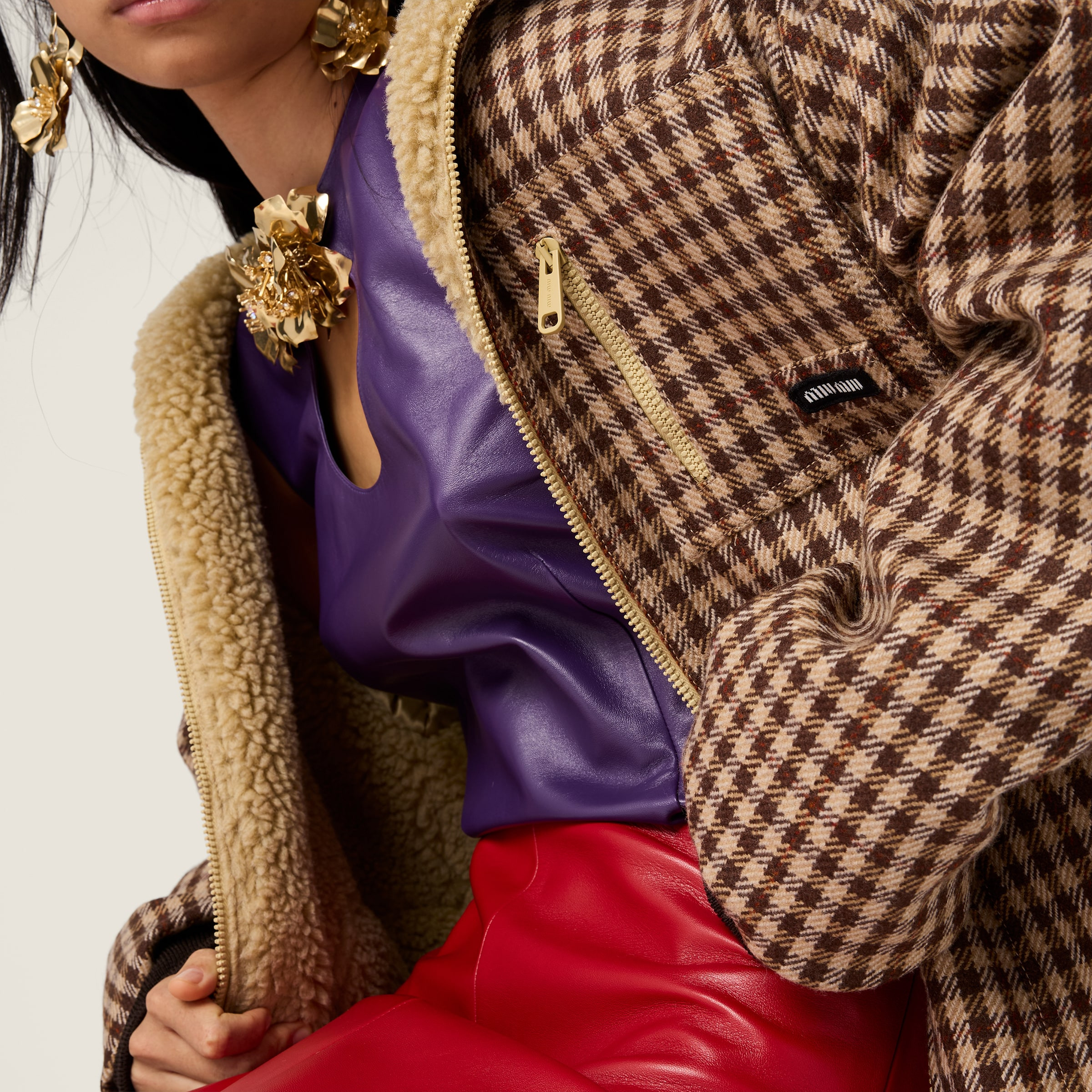 Nappa leather top with buckle - 4