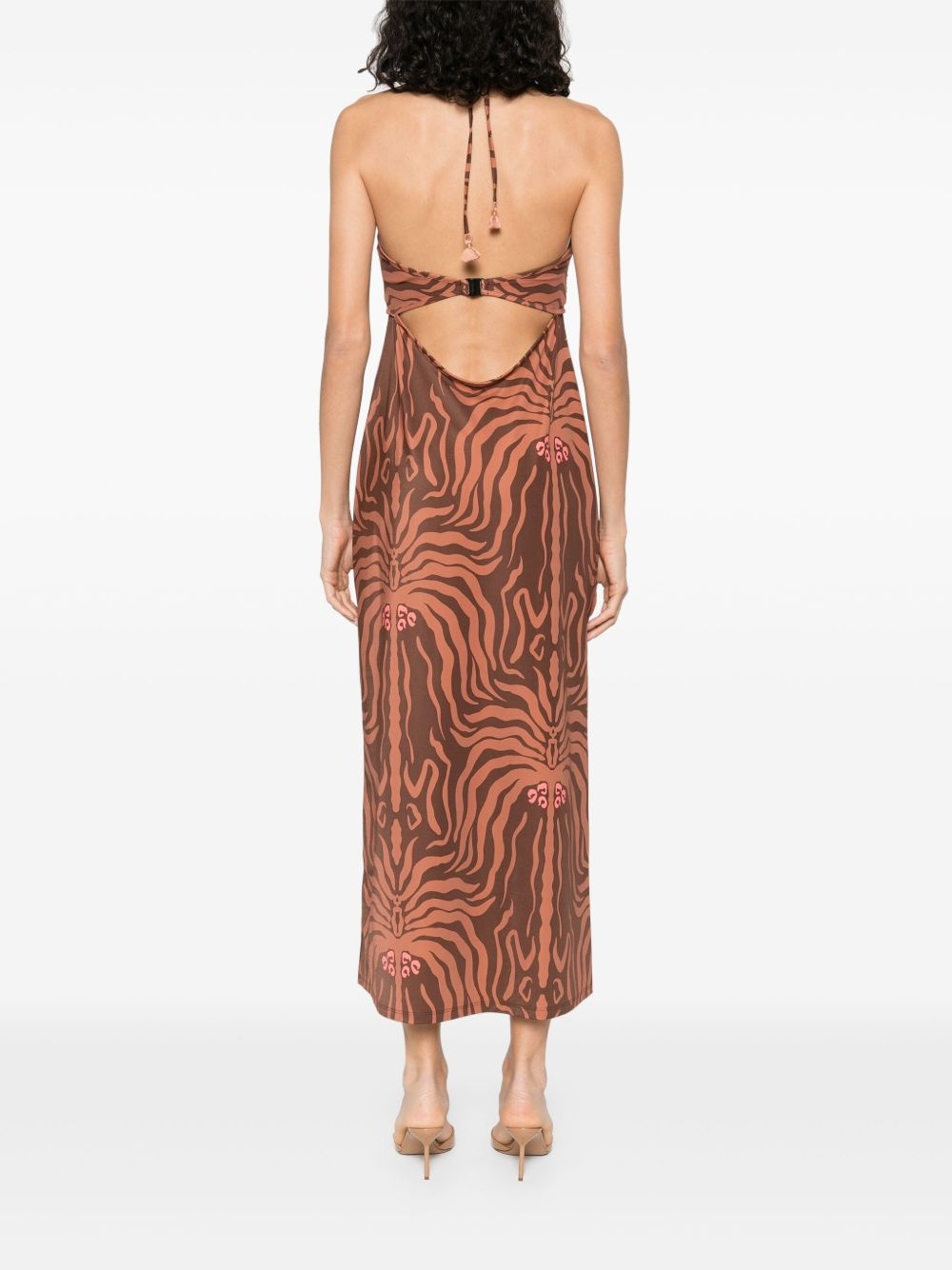 Jungle Palms midi dress - 4
