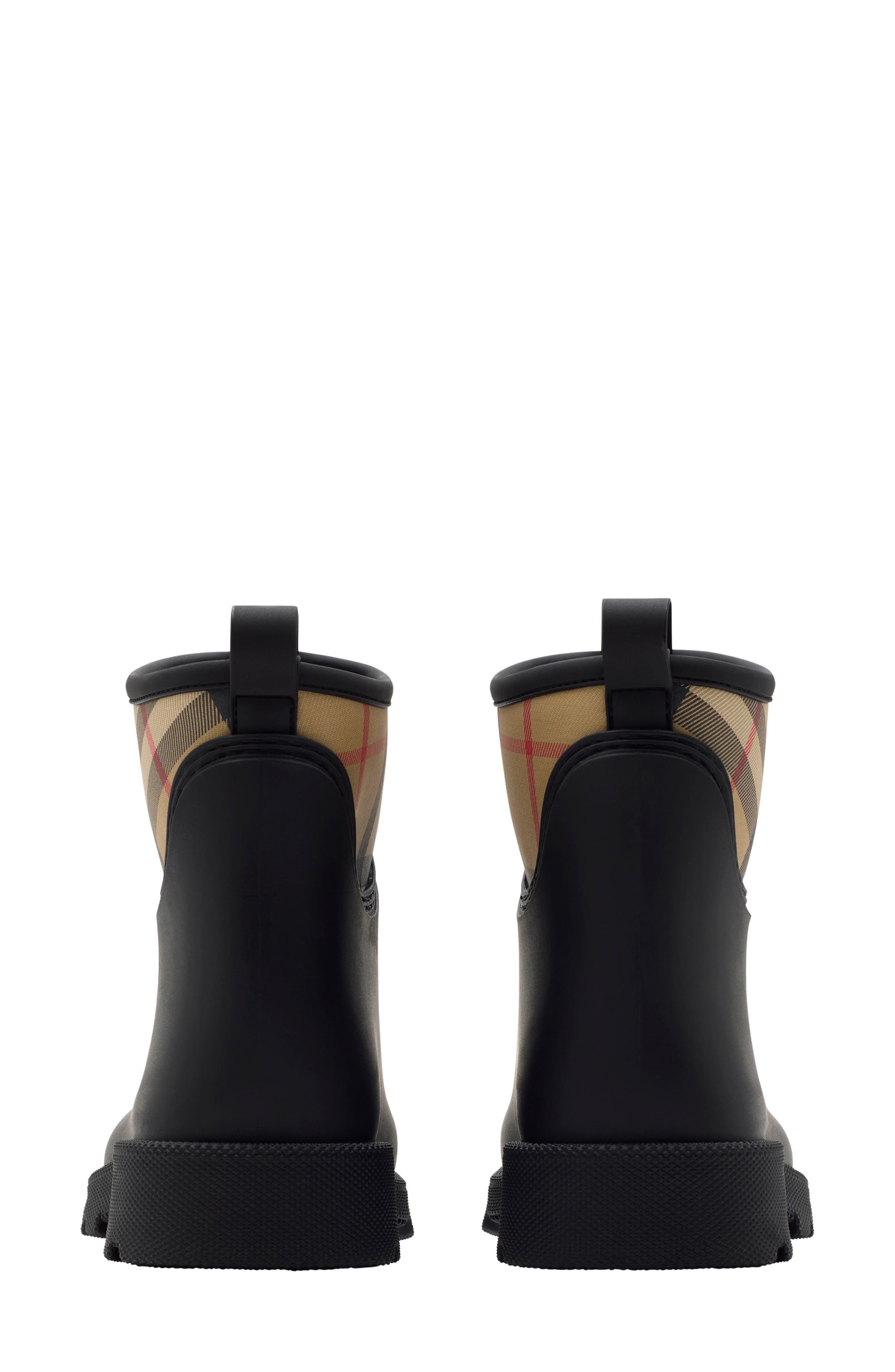 burberry Marsh Stamp Short Rain Boot in Black at Nordstrom - 4