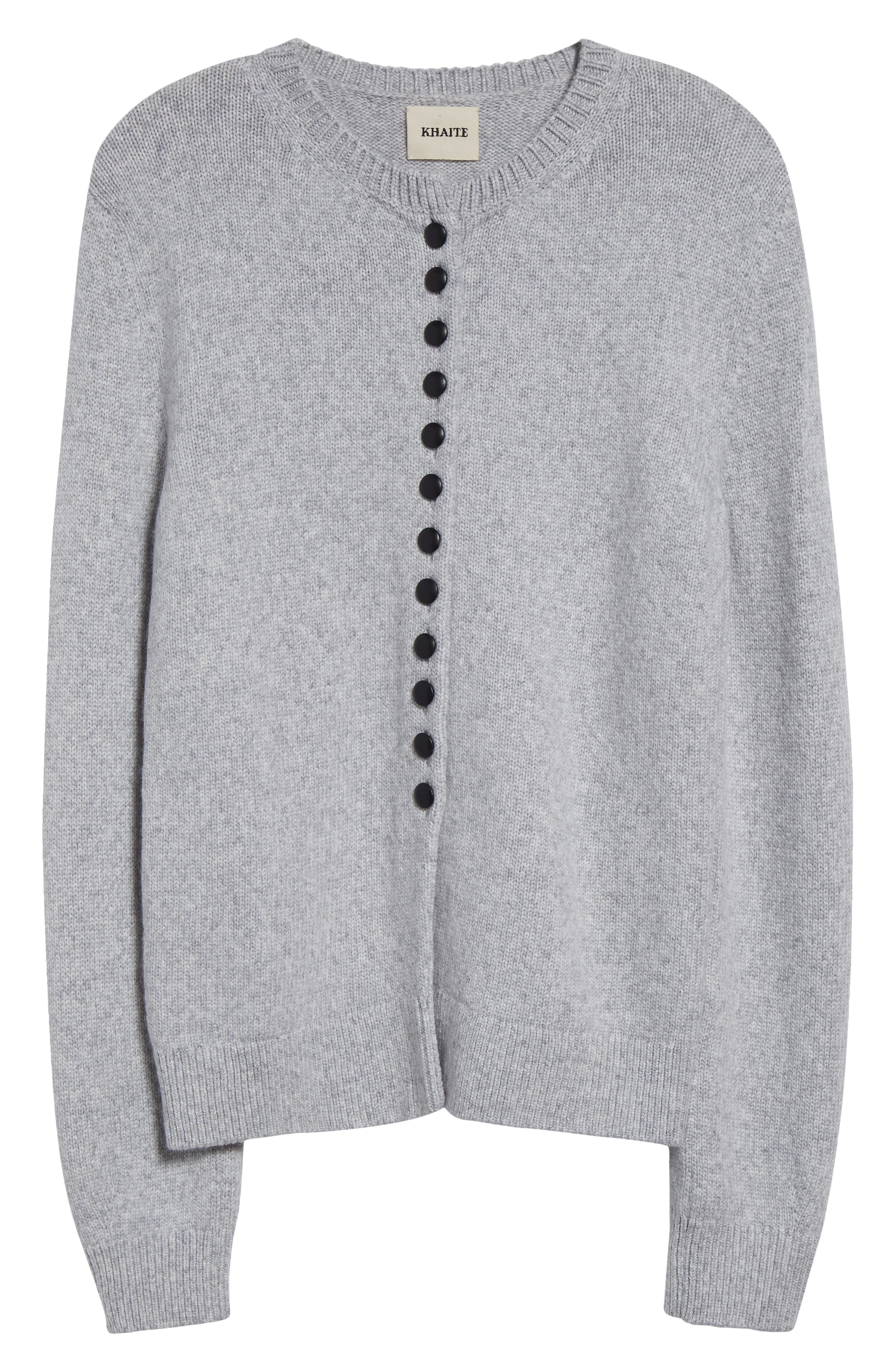 Khaite Josette Cashmere Cardigan in Dove at Nordstrom - 5