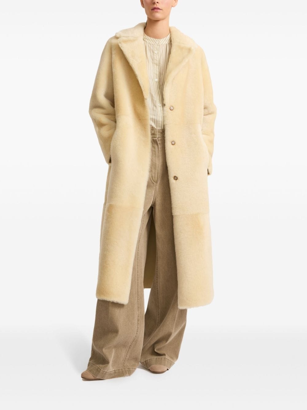 shearling reversible coat - 2