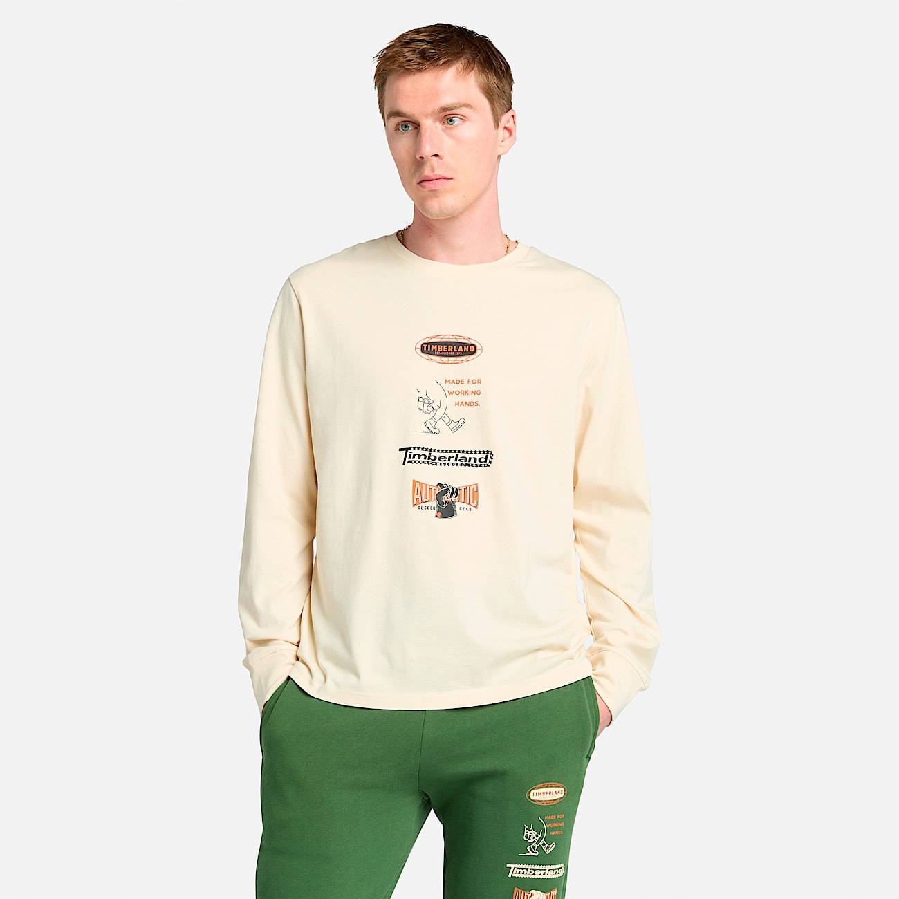 Long Sleeve "Made For Working" Graphic T-Shirt - 5