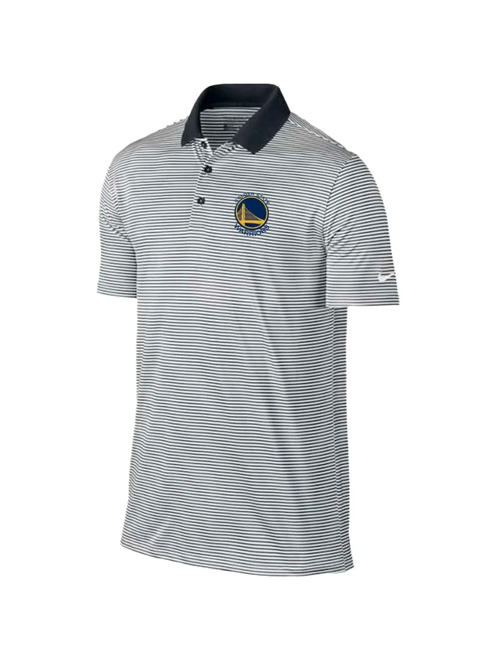 x NBA Golden State Warriors striped polo shirt - 1