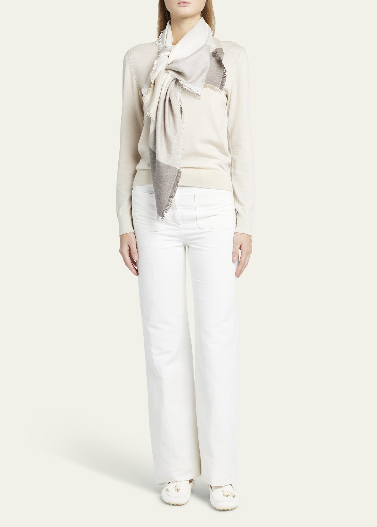 Quadrilatero Del Cashmere-Silk Scarf - 2