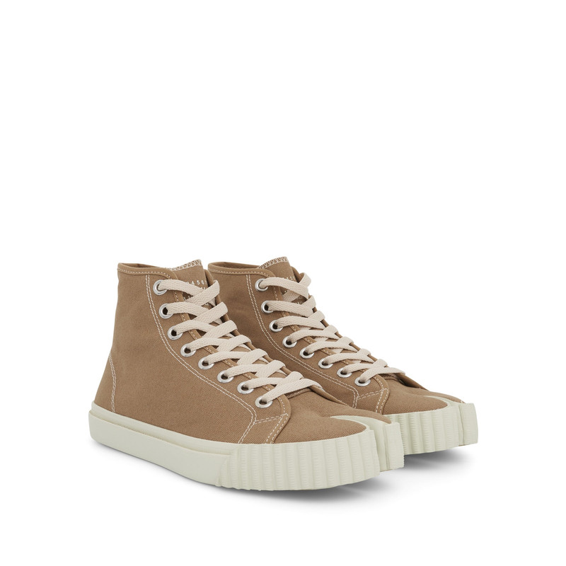 Maison Margiela Tabi High Top Sneakers in Chamois outlook
