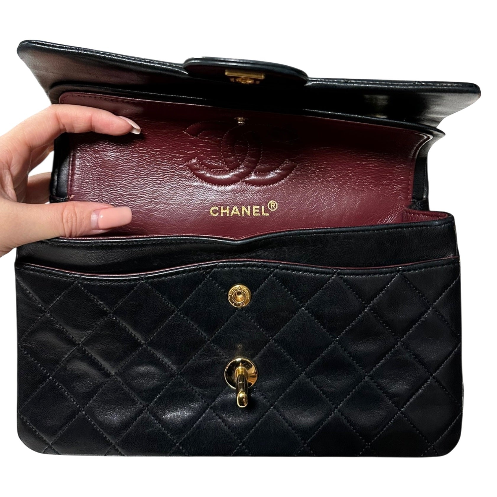 CHANEL 1989 Vintage Classic Double Flap Bag - 6