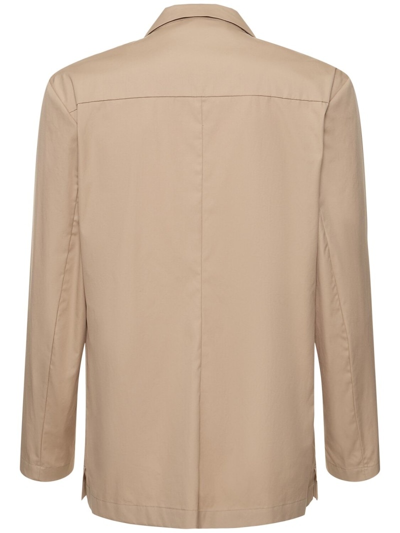 Caplan double breasted cotton jacket - 3