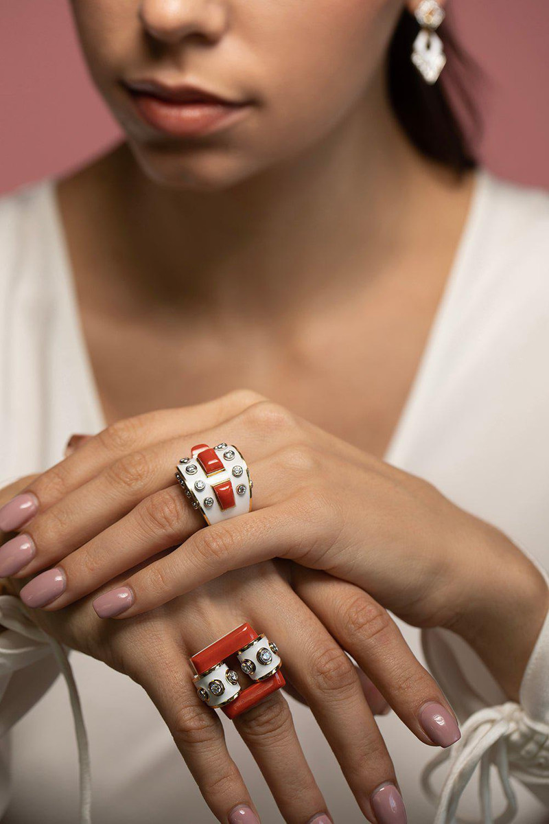 DAVID WEBB Coral Bastille Ring outlook