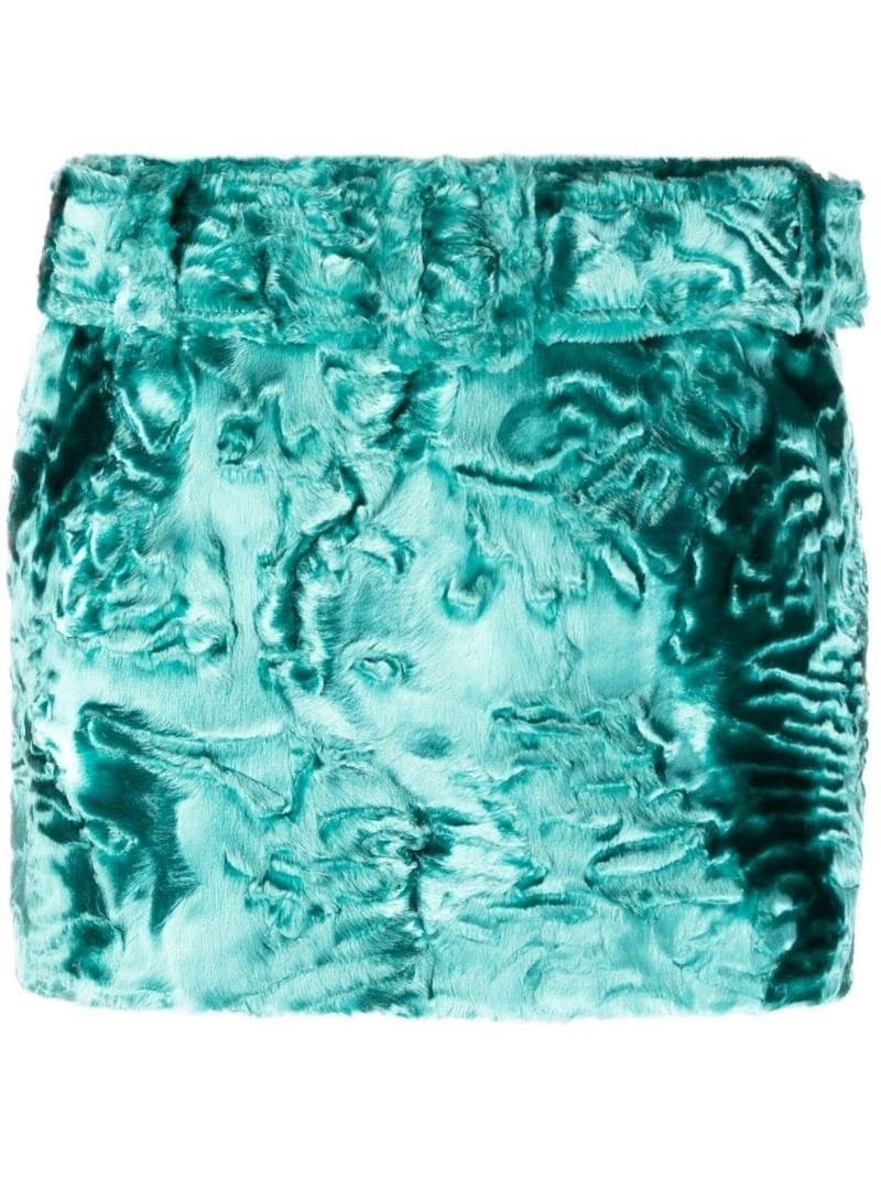 faux-fur mini skirt 1