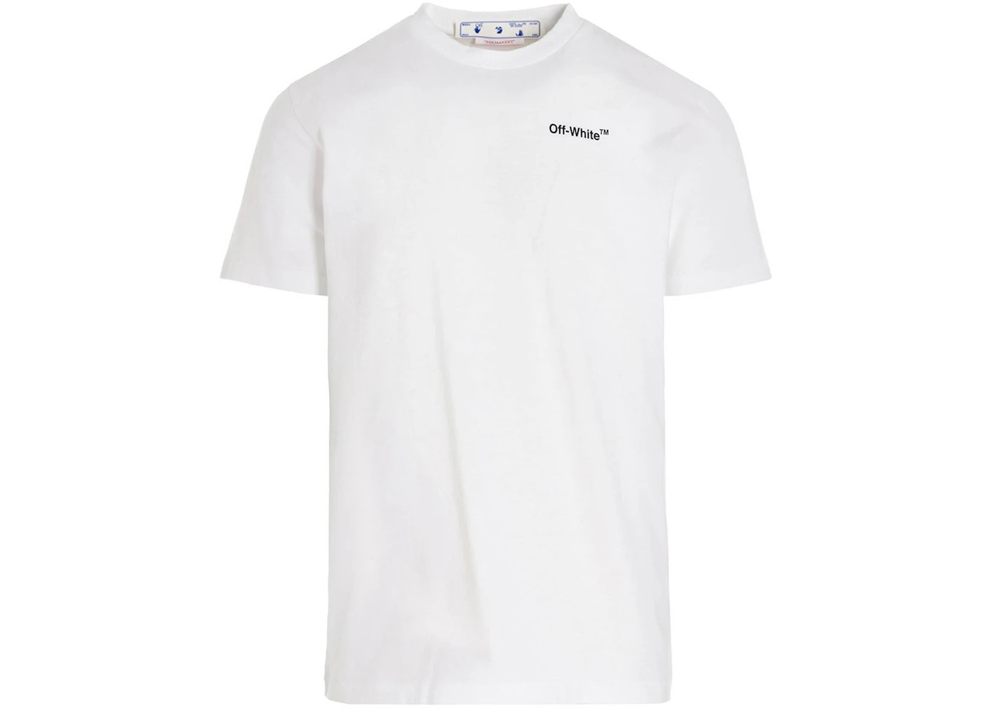 OFF-WHITE Text Logo Caravaggio Saint Jerome Writing Arrows Slim Fit T-Shirt White/Black - 1