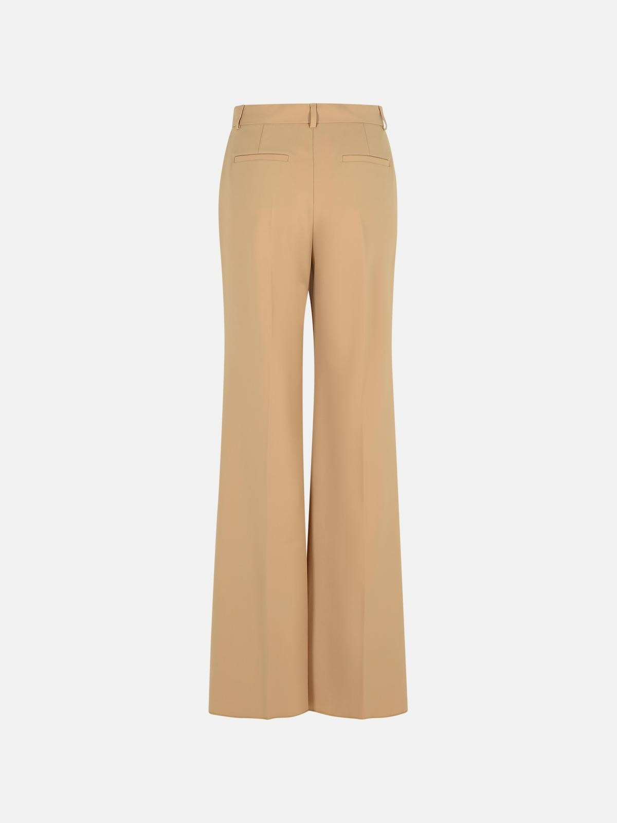 'OXALIS' BEIGE VIRGIN WOOL PANTS - 3