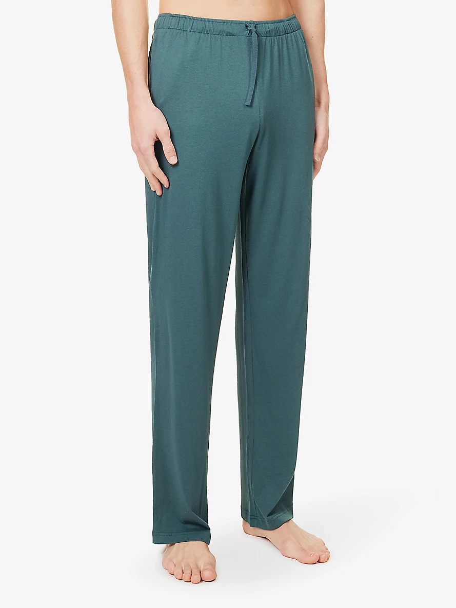 Lounge relaxed-fit cotton-blend pyjama bottoms - 3