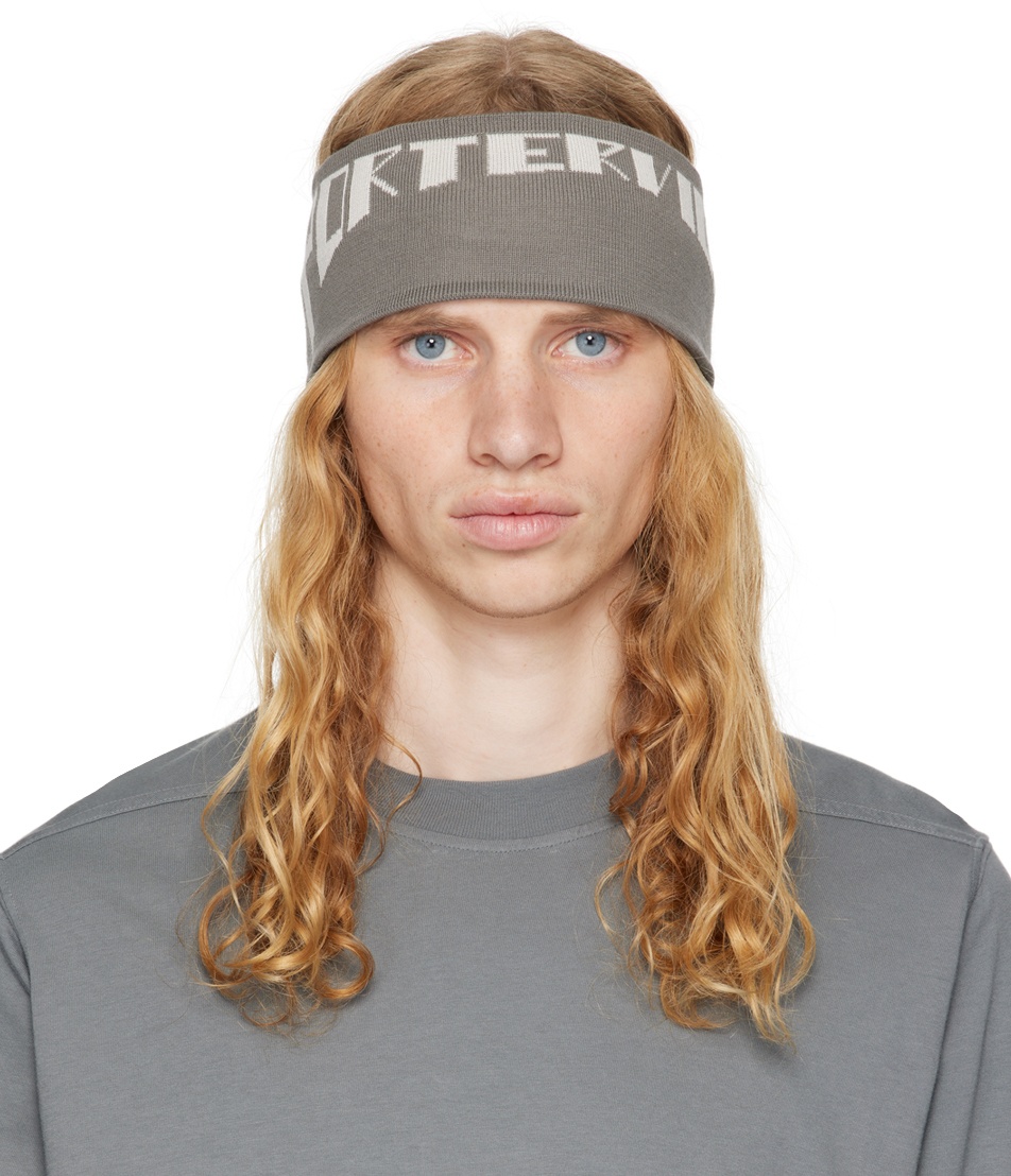 Gray Porterville Cotton Knit Headband - 1