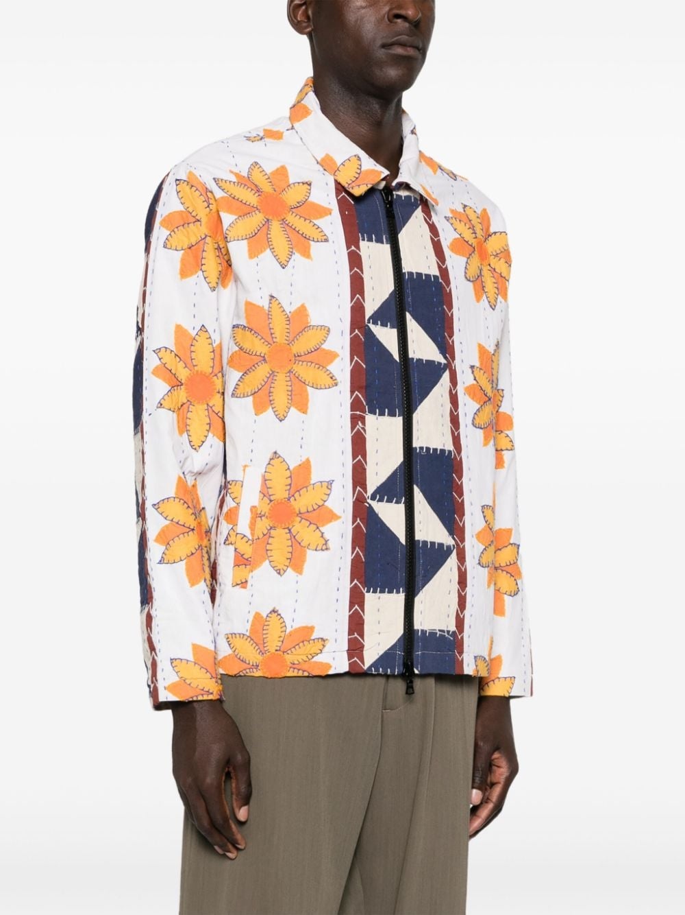 Rangoli-embroidered jacket - 3