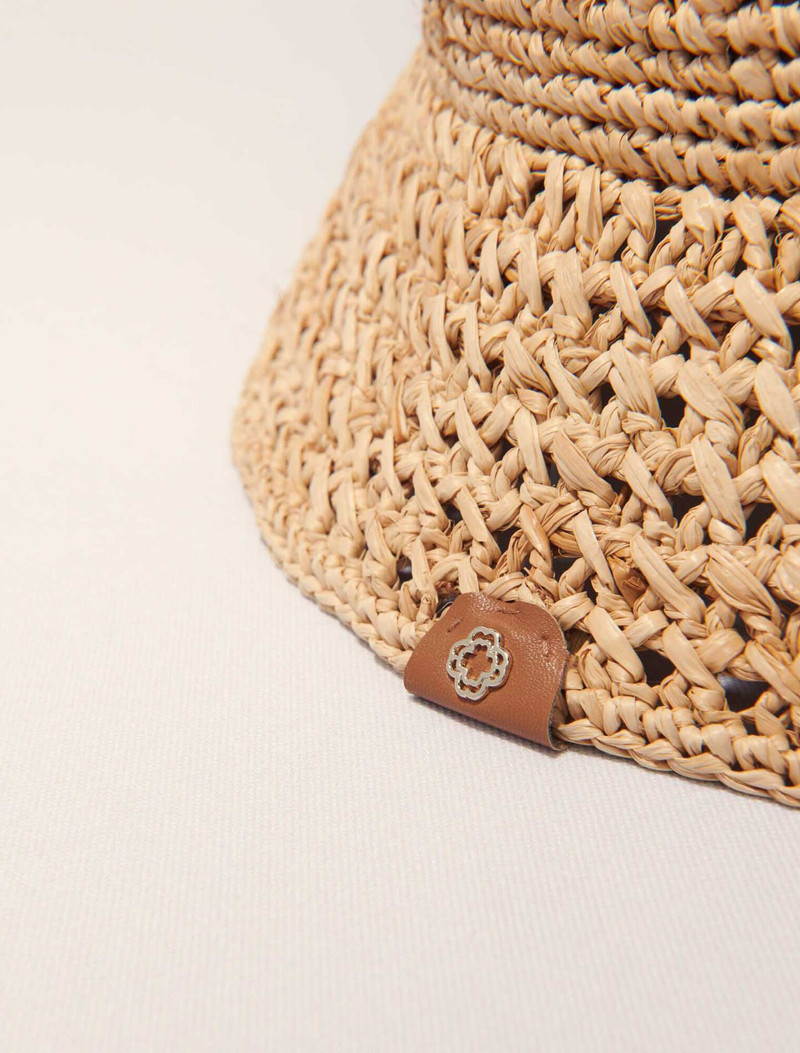 Crochet raffia bucket hat 4