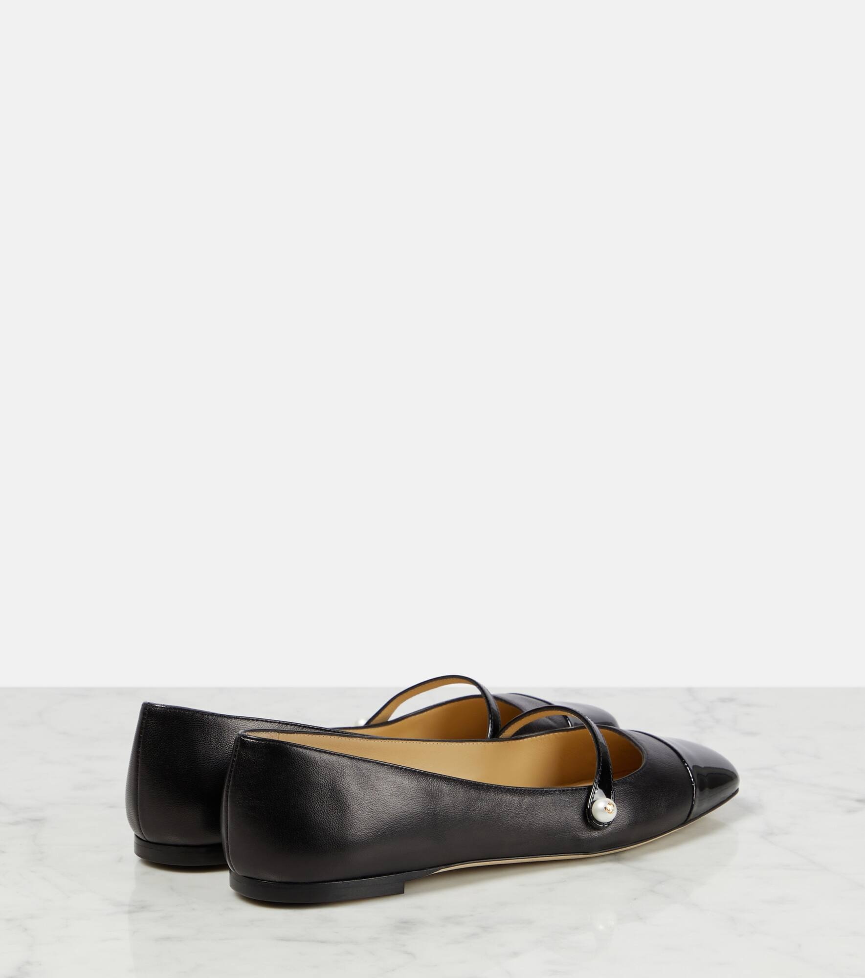 Elisa embellished suede ballet flats - 3