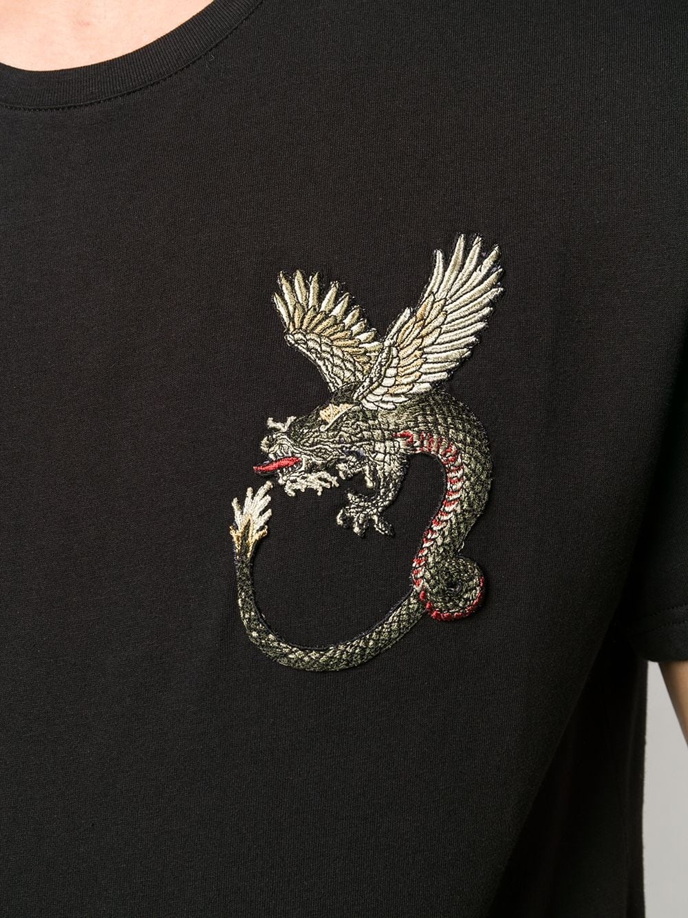 dragon patch T-shirt - 5