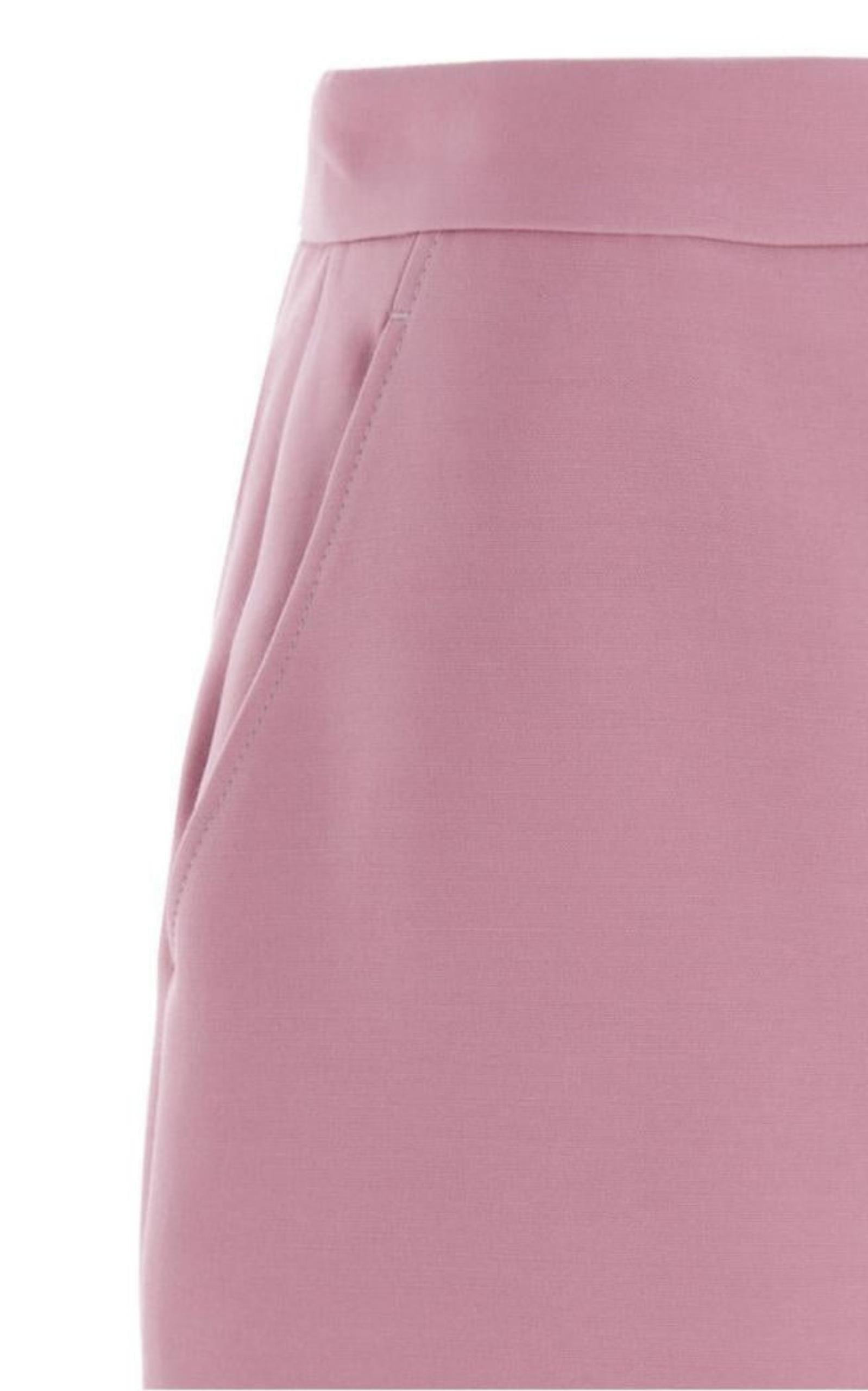 High-rise Wide Silk-blend Pants - 4