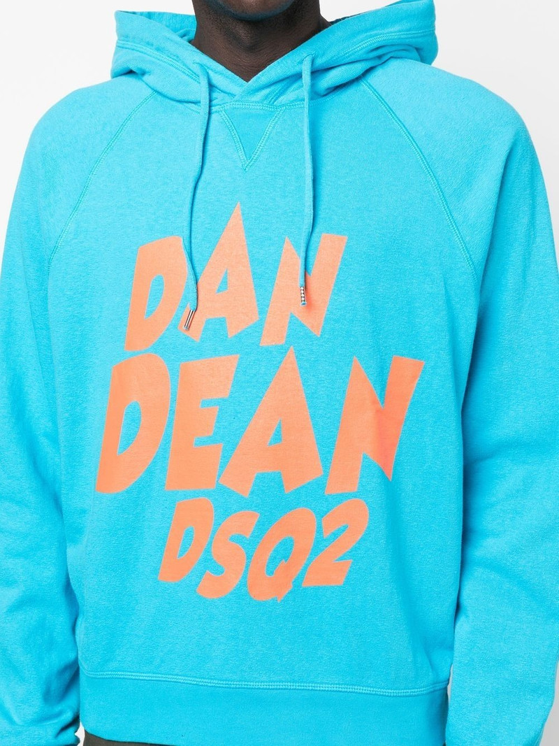 logo drawstring hoodie 5