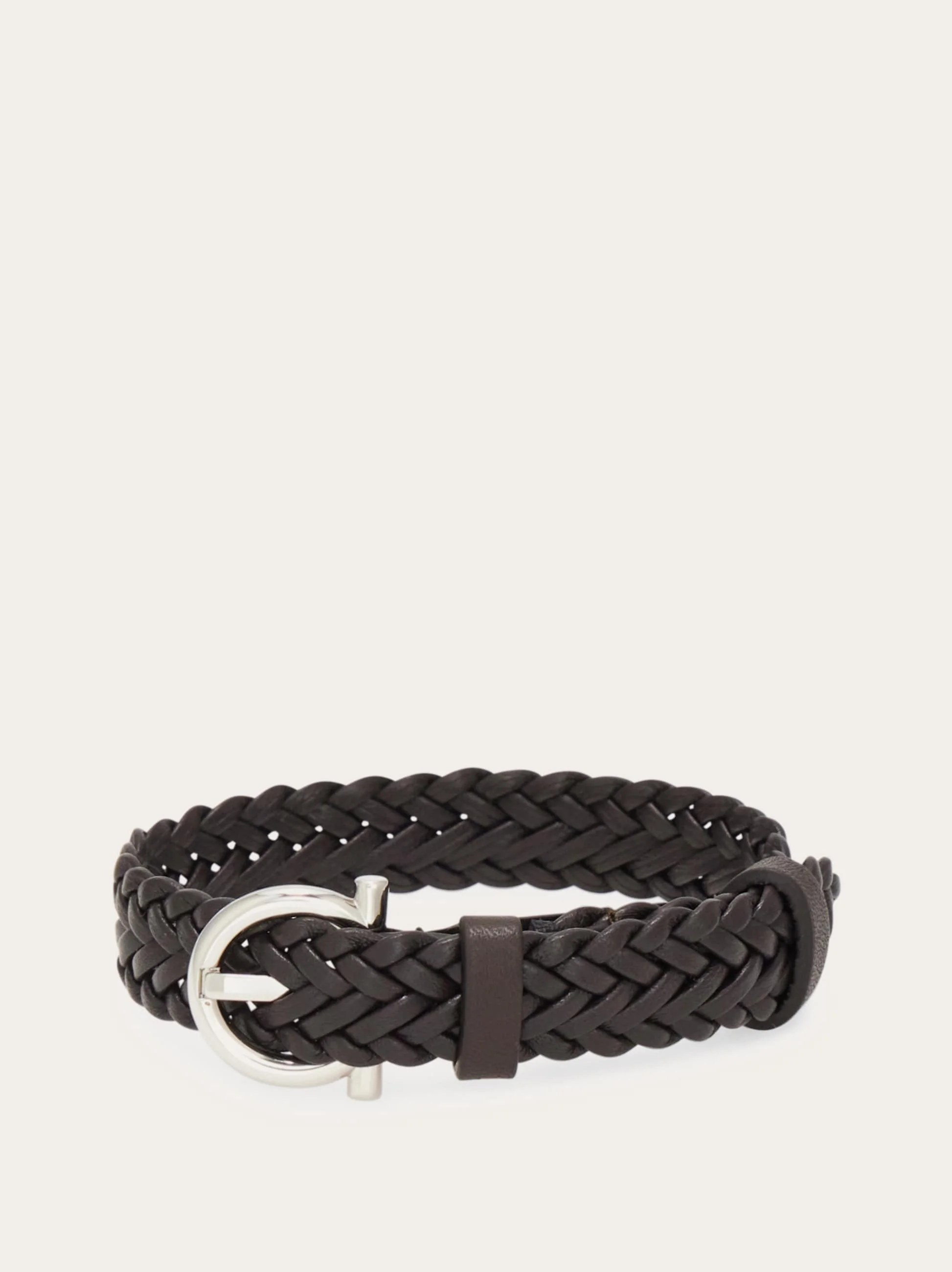 Woven bracelet with Gancini clasp - 1