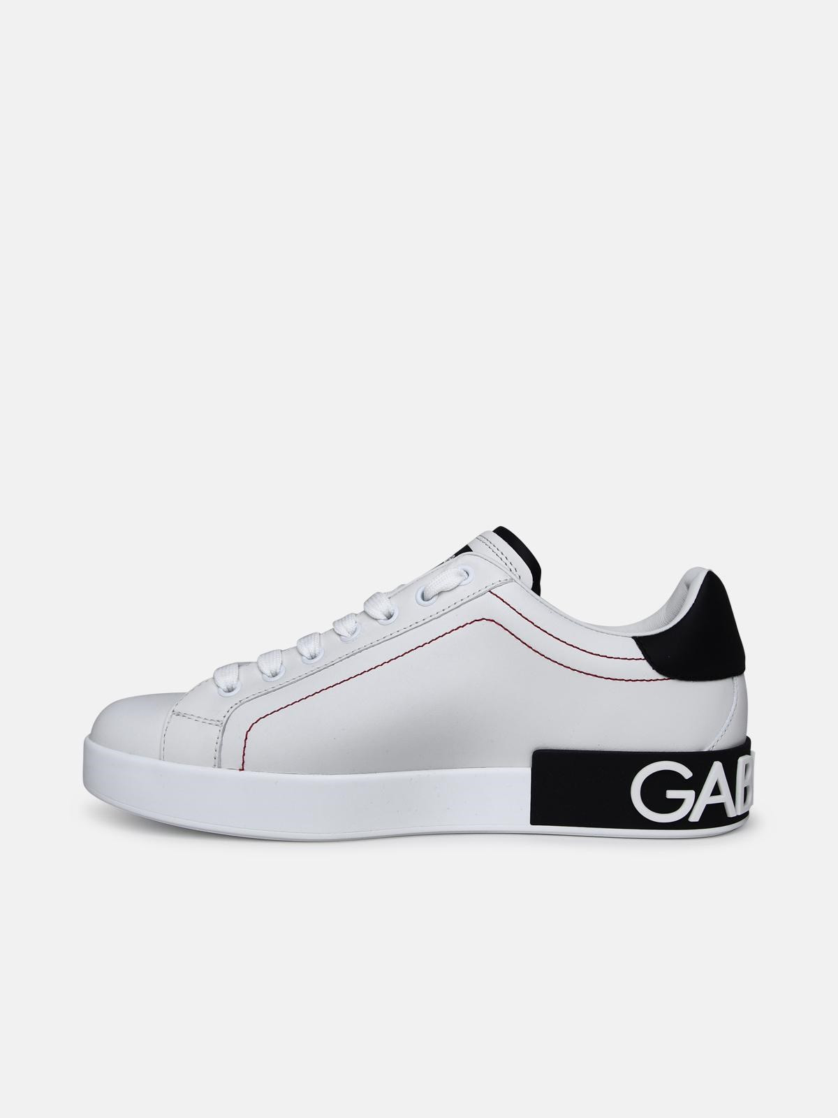 Portofino white leather sneakers - 3