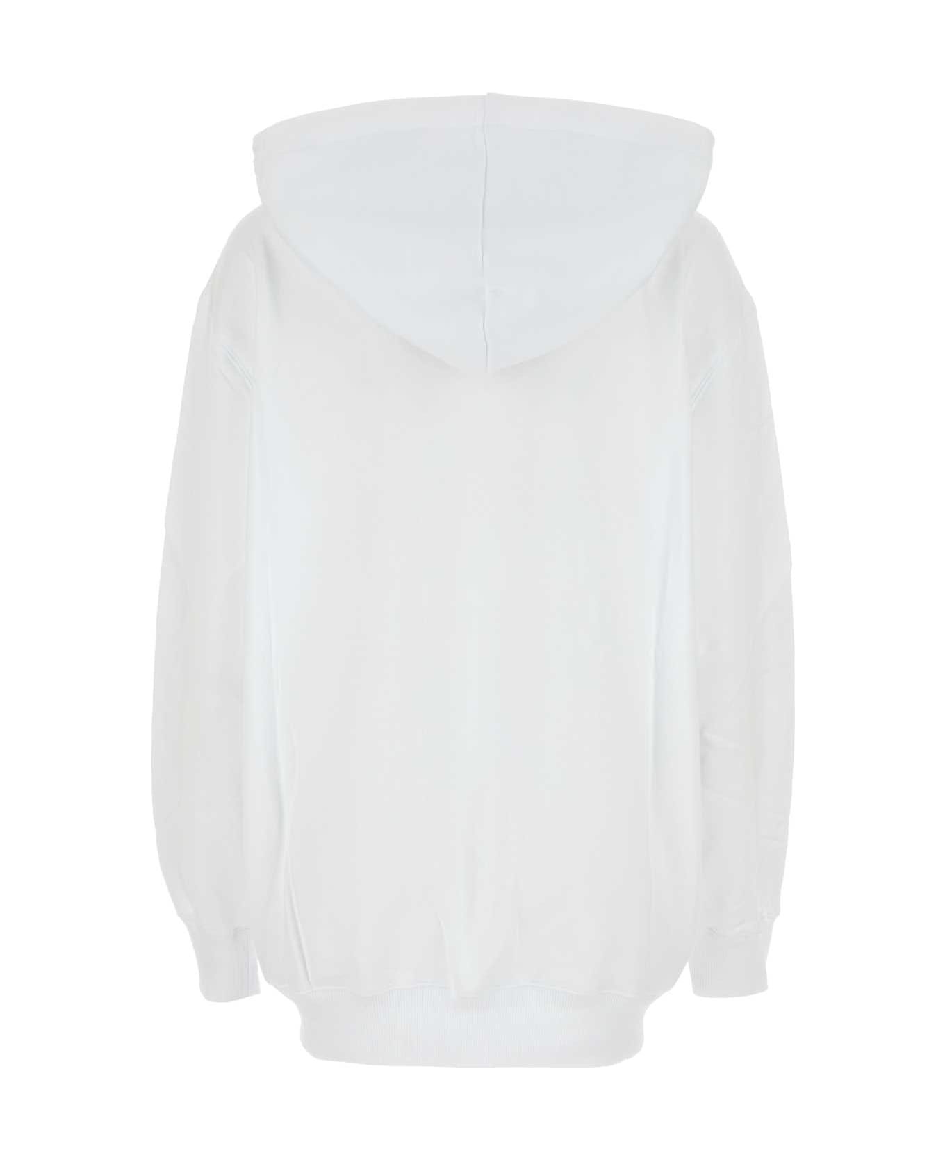 White Cotton Sweatshirt - 2