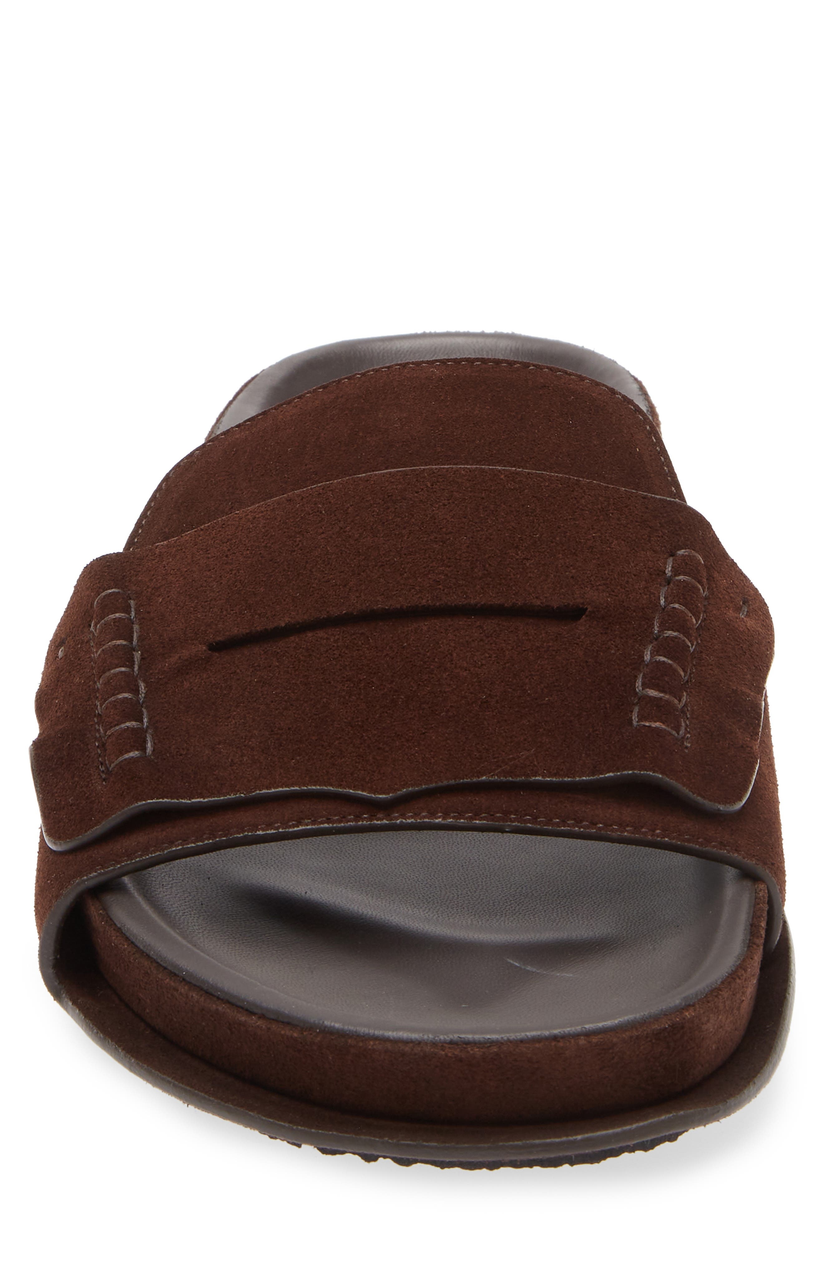 Jacquemus Les Sandales Mocassin Slide Sandal in Dark Brown 880 at Nordstrom - 4
