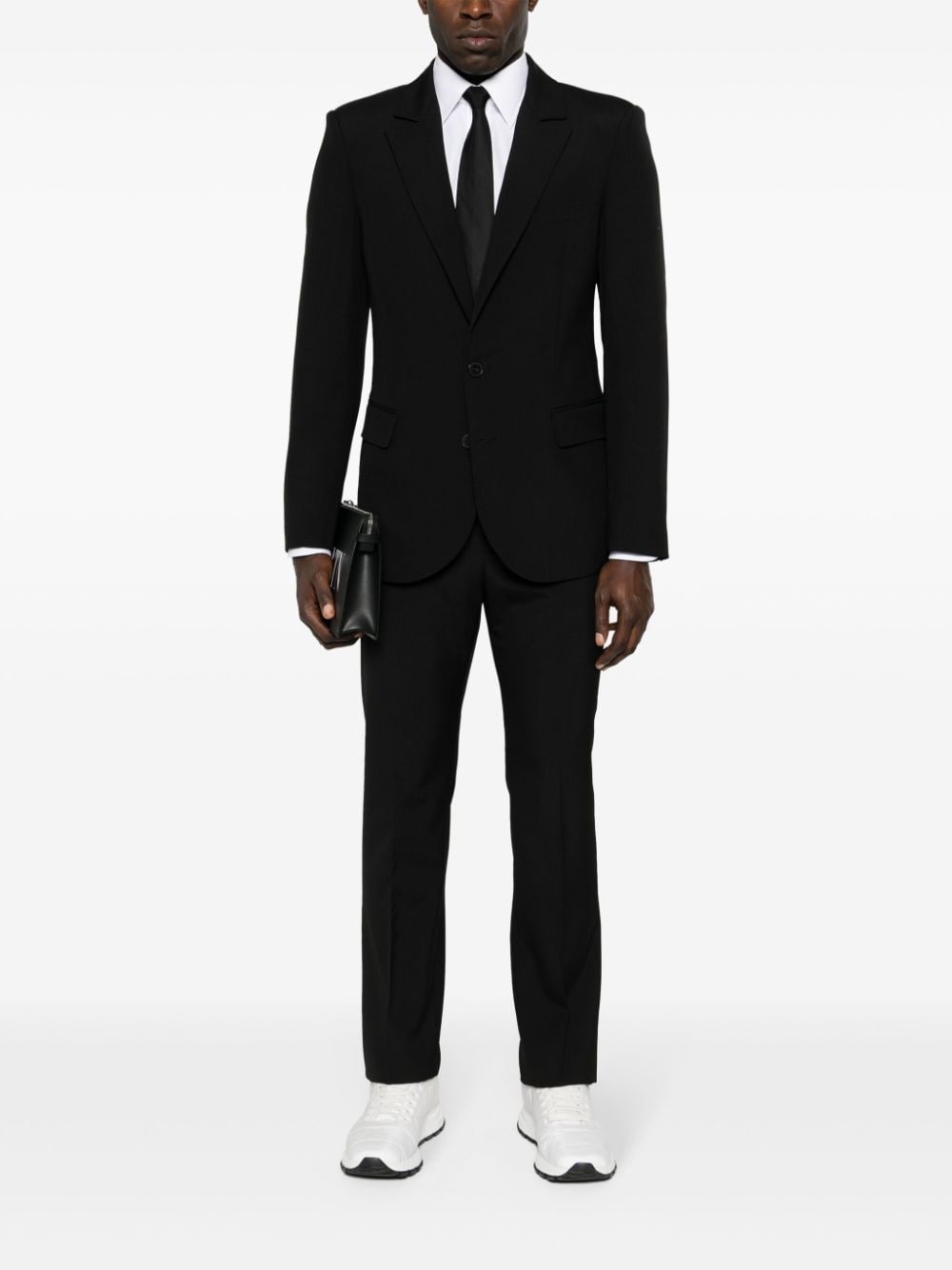 single-breasted wool blazer - 2