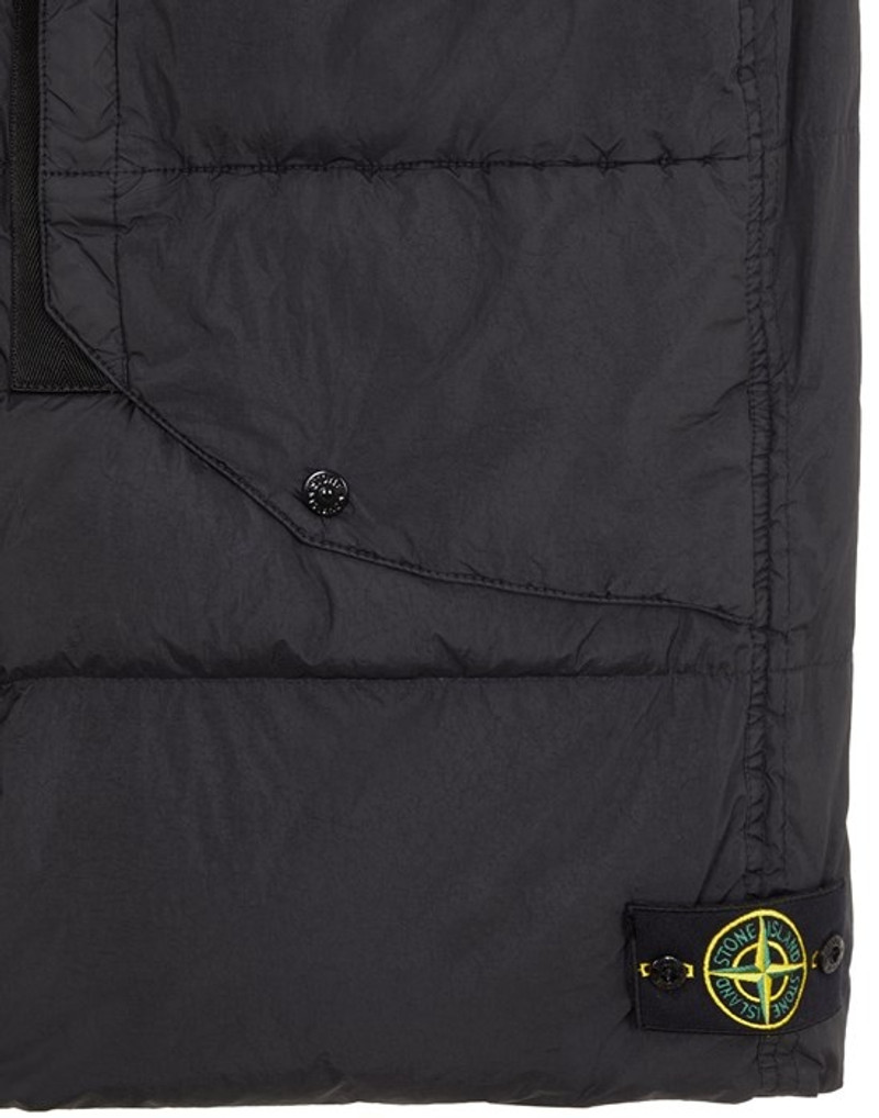 G0423 GARMENT DYED CRINKLE REPS RECYCLED NYLON DOWN BLACK 6