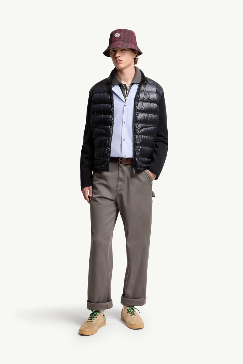 Moncler Padded Wool Zip-Up Cardigan outlook